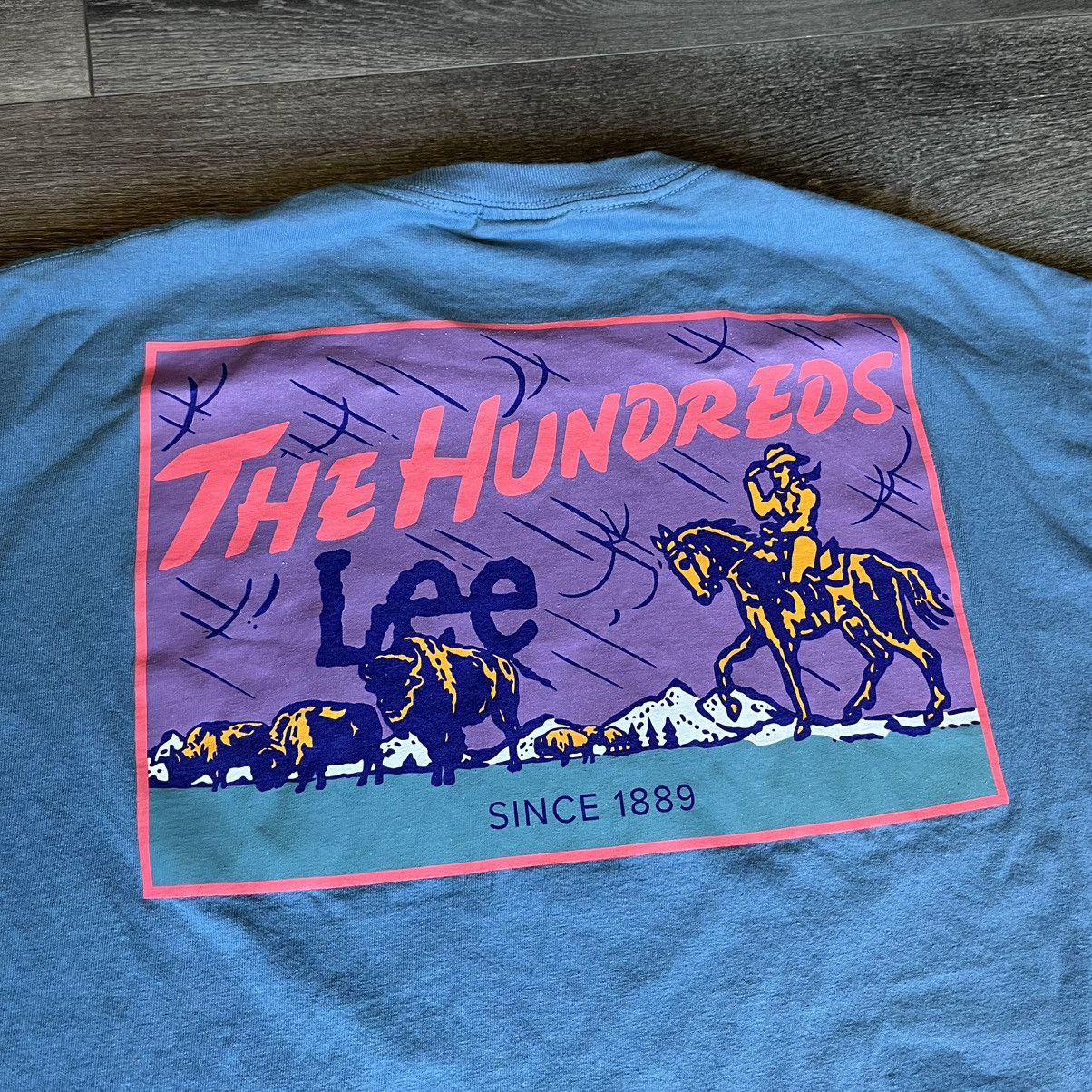 The Hundreds The Hundreds x Lee Jeans Storm Rider Blue Graphic Logo Tee Size US XL / EU 56 / 4 - 1 Thumbnail