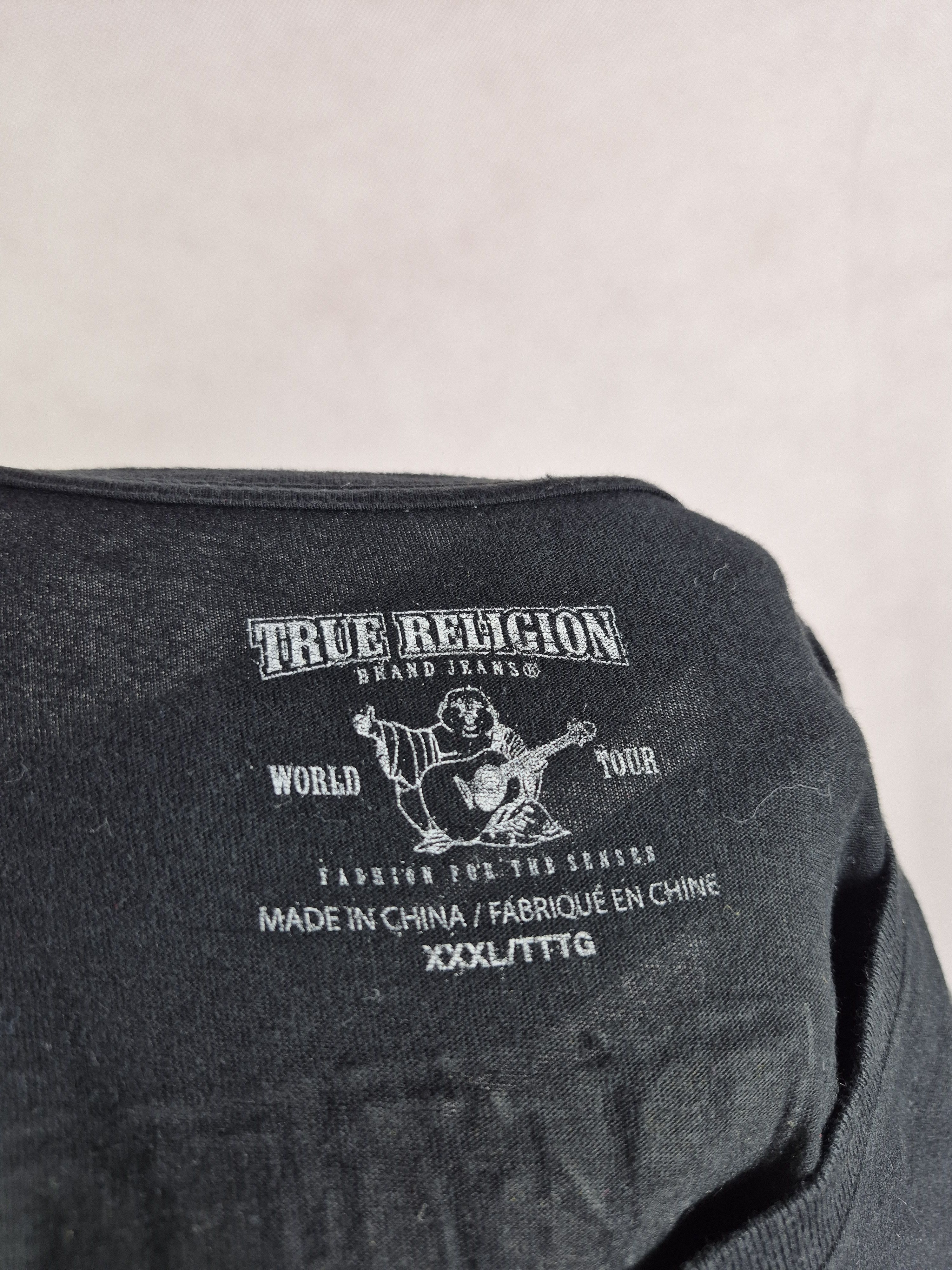 True Religion 🔥 True Religion Metallic Gold Big Logo Tee Size US XXL / EU 58 / 5 - 8 Thumbnail