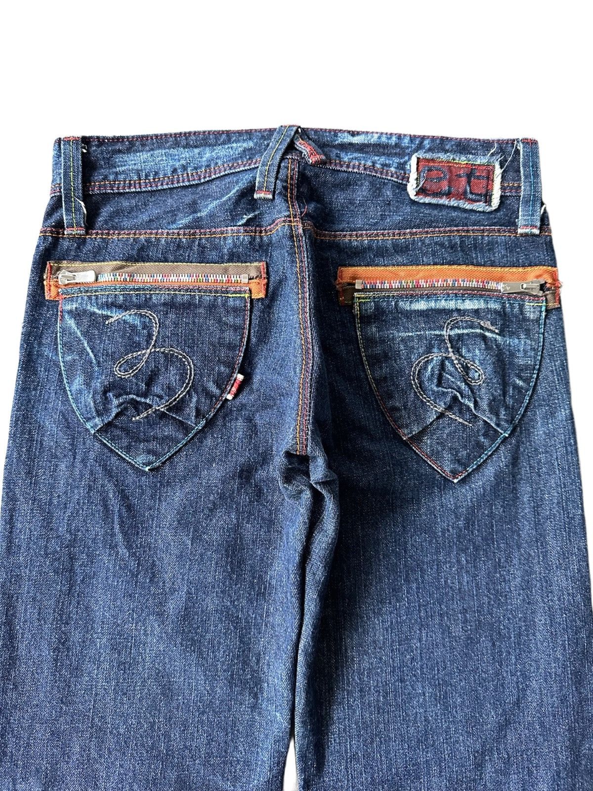 If Six Was Nine × Japanese Brand Vintage Blue Way ET Boite Punk Wide Leg Jeans Size US 30 / EU 46 - 8 Thumbnail