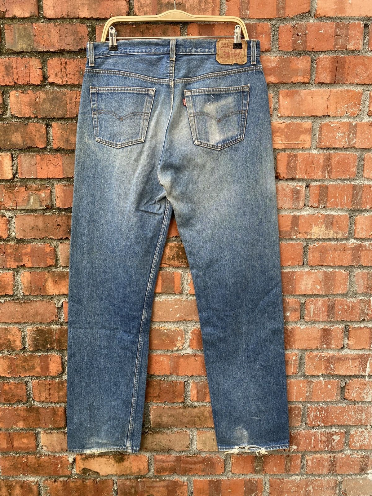 Levi's × Levi's Vintage Clothing × Vintage W35x33.5 Vintage levi's 501 made in USA faded Size US 35 - 2 Thumbnail