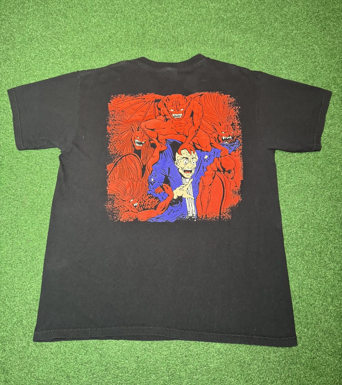 Band Tees Deicide Vintage Y2K Metal Crazy Backhit Rare Band T Shirt Size US L / EU 52-54 / 3 - 2 Thumbnail