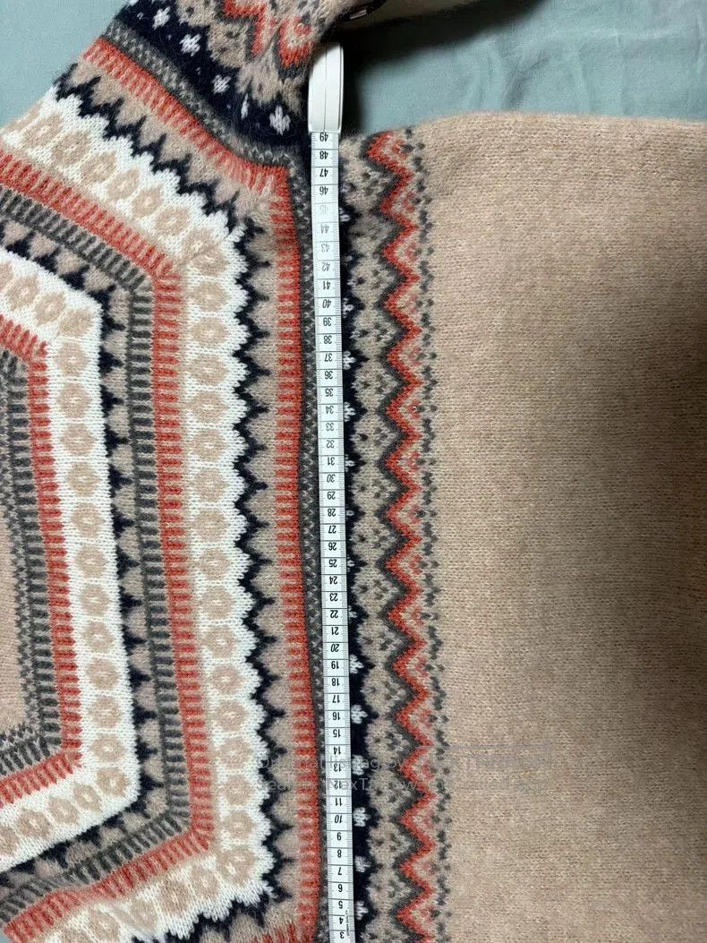 Brunello Cucinelli Brunello Cucinelli Fair Isle Alpaca Sweater. Size US M / EU 48-50 / 2 - 5 Thumbnail