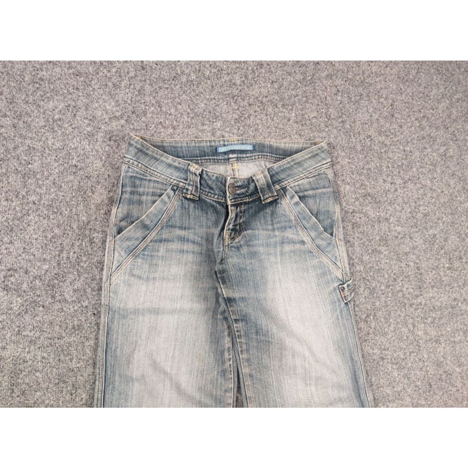 Levi's VINTAGE Levi's 90's Lady Style Low Rise Bootcut Jeans Japan Made 29 Blue Denim 5-Pocket Design Womens Size 29" - 4 Thumbnail