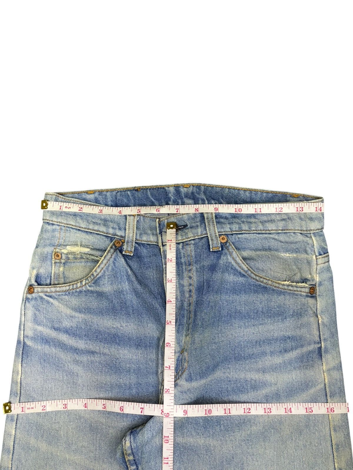 Levi's Vintage 90s Levis 505 Orange Tab Mud Wash Distressed Jeans Size US 28 / EU 44 - 6 Thumbnail