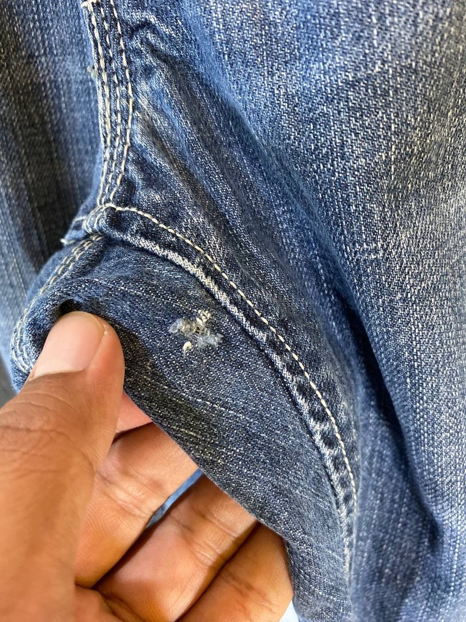 Levi's vintage levis 514 distressed denim bondage style Size US 41 - 7 Thumbnail