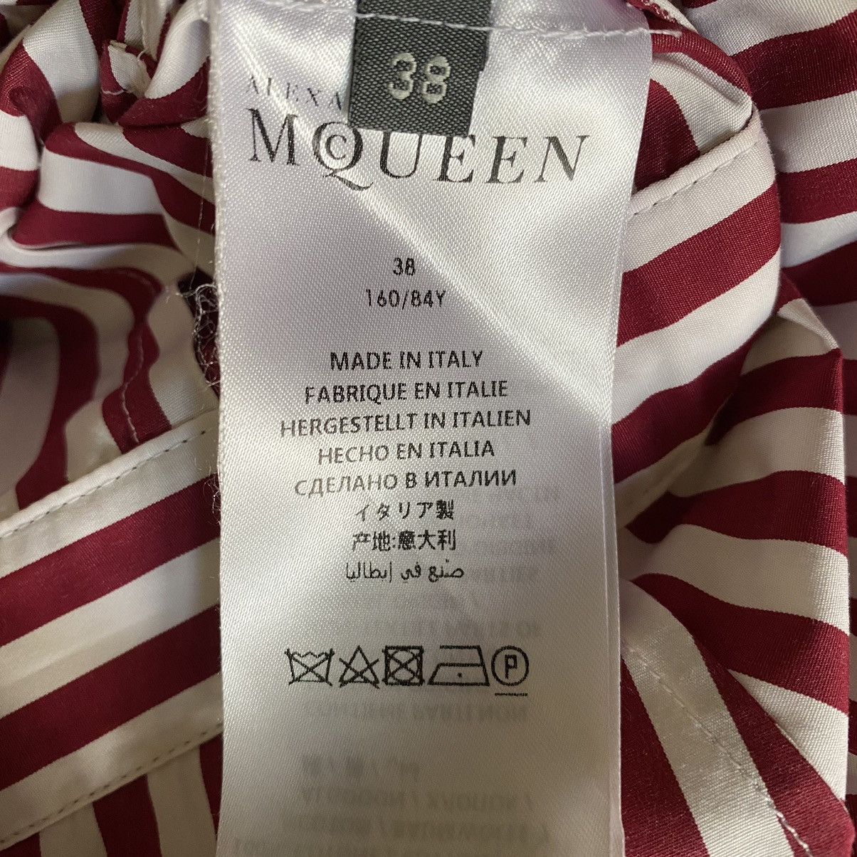 Alexander McQueen Fall18 Runway Ruffled Striped Cotton Poplin Mini Dress Size XS / US 0-2 / IT 36-38 - 11 Thumbnail