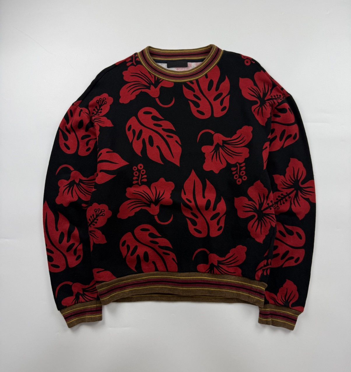 Prada Prada S/S’14 Hibiscus Dane DeHaan Sweatshirt Size US S / EU 44-46 / 1 - 2 Thumbnail