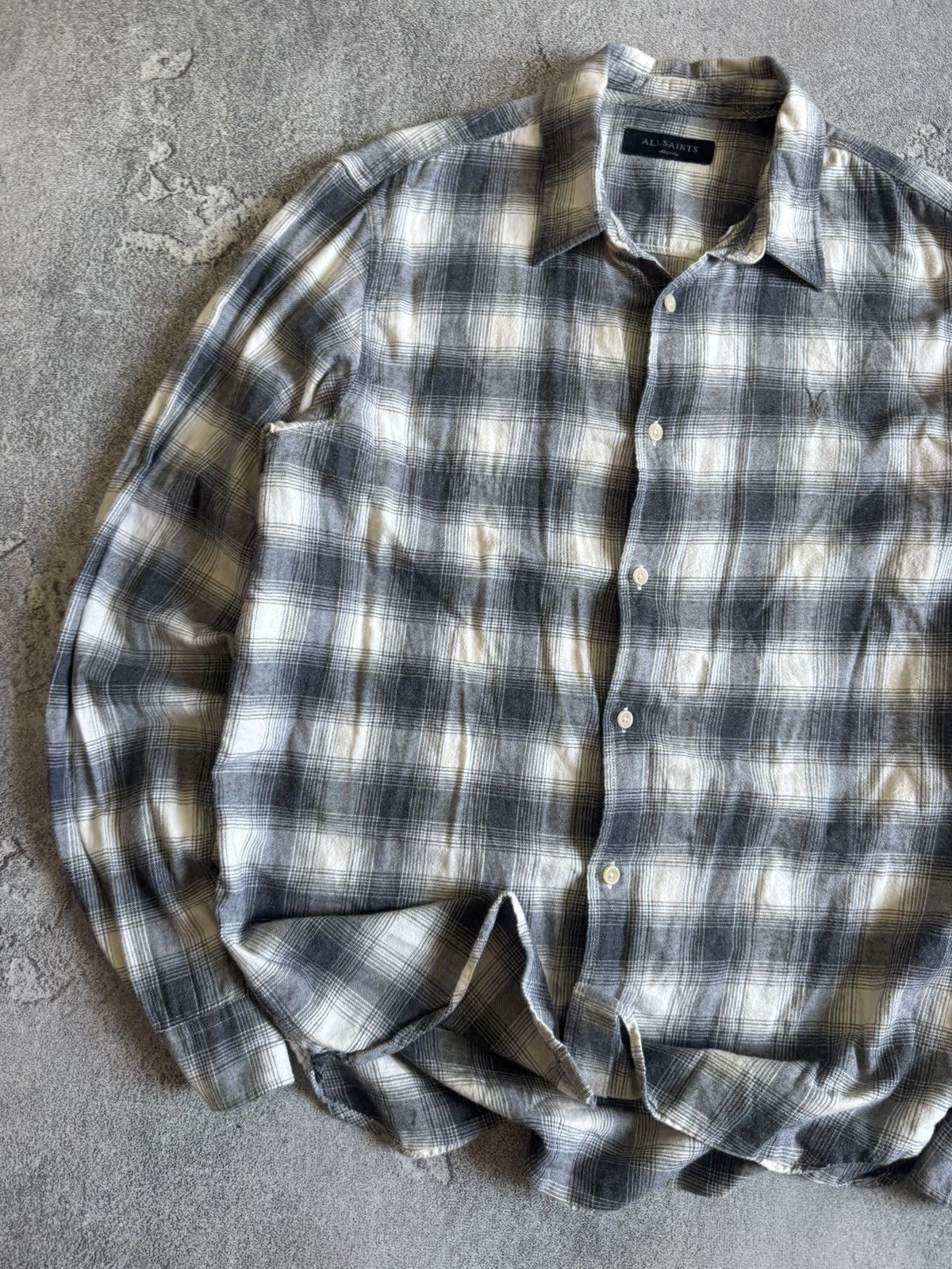Allsaints AllSaints M Dogwood LS shirt flannel button up long sleeve Size US M / EU 48-50 / 2 - 3 Thumbnail