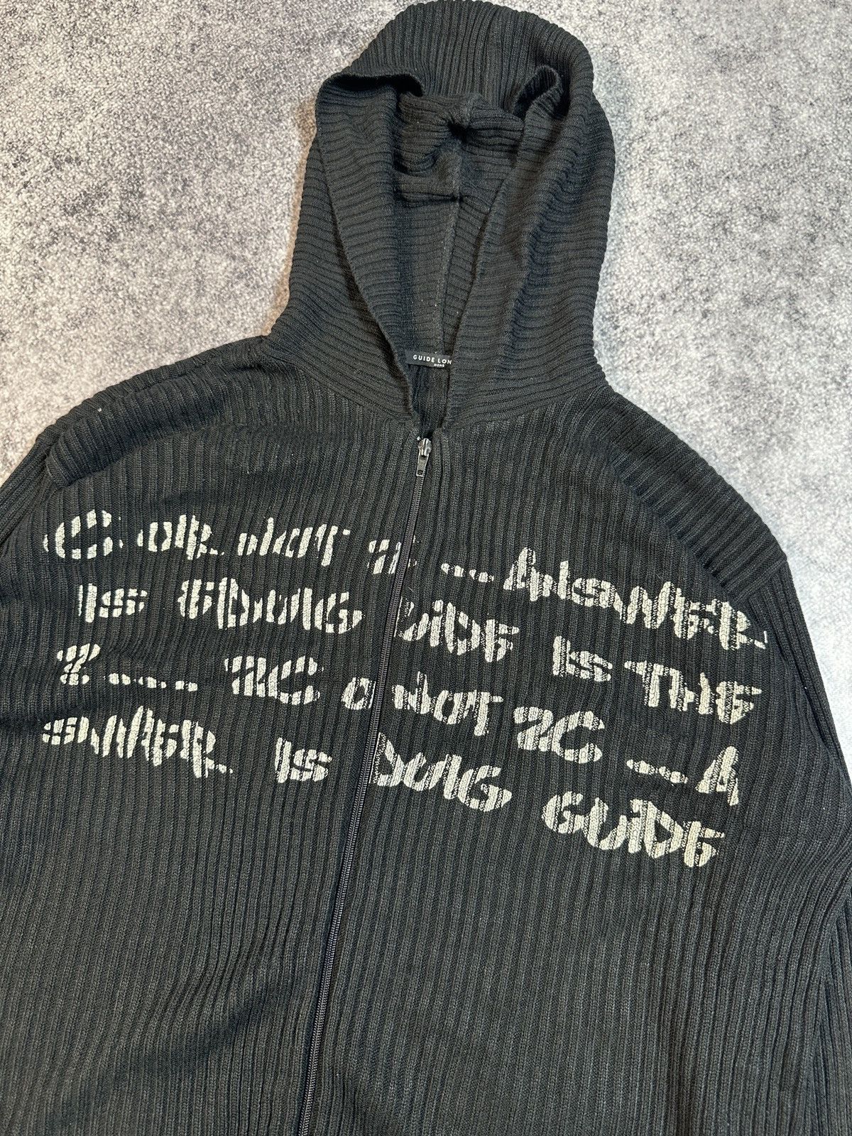 Other Y2K Logo Avant Garde Vintage Knit Zip Up Hoodie Streetwear L Size US M / EU 48-50 / 2 - 2 Thumbnail