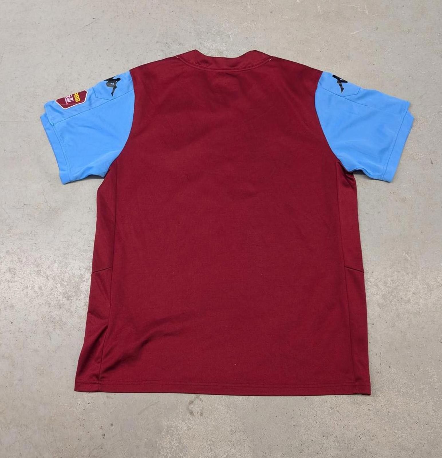 Kappa Kappa Aston Villa FC 2019-20 Home Red and Blue Soccer Jersey Size US XL / EU 56 / 4 - 4 Thumbnail