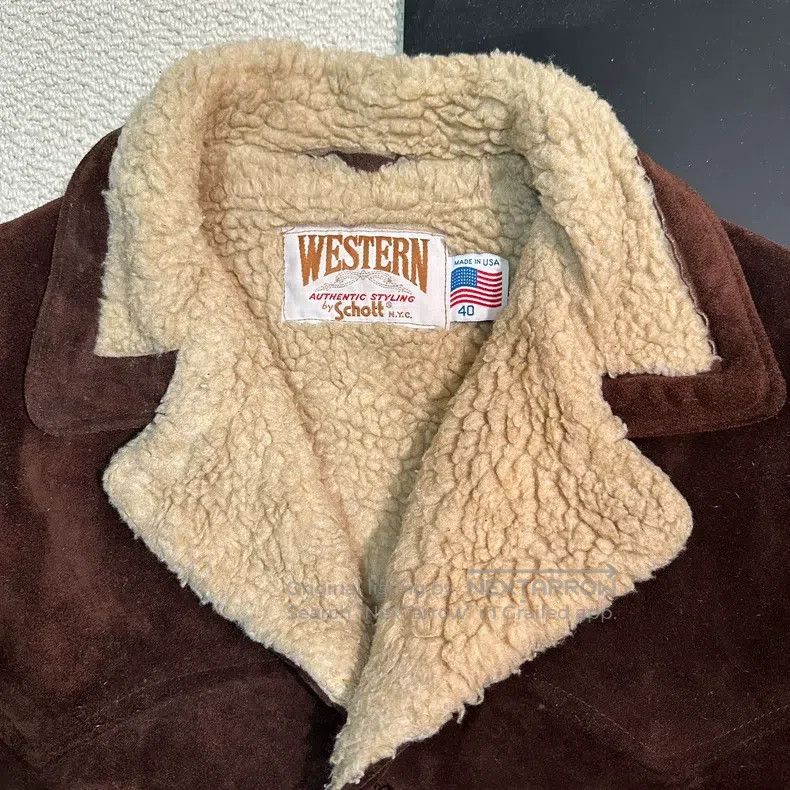 Schott Schott The top layer of suede farmer's coat Size US L / EU 52-54 / 3 - 3 Thumbnail