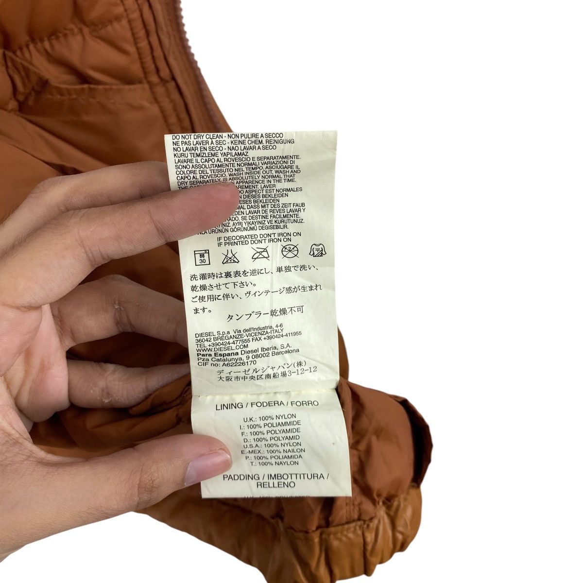 Diesel Vintage DIESEL Puffer Jacket Quilted Down Winter Coat Size US M / EU 48-50 / 2 - 10 Thumbnail