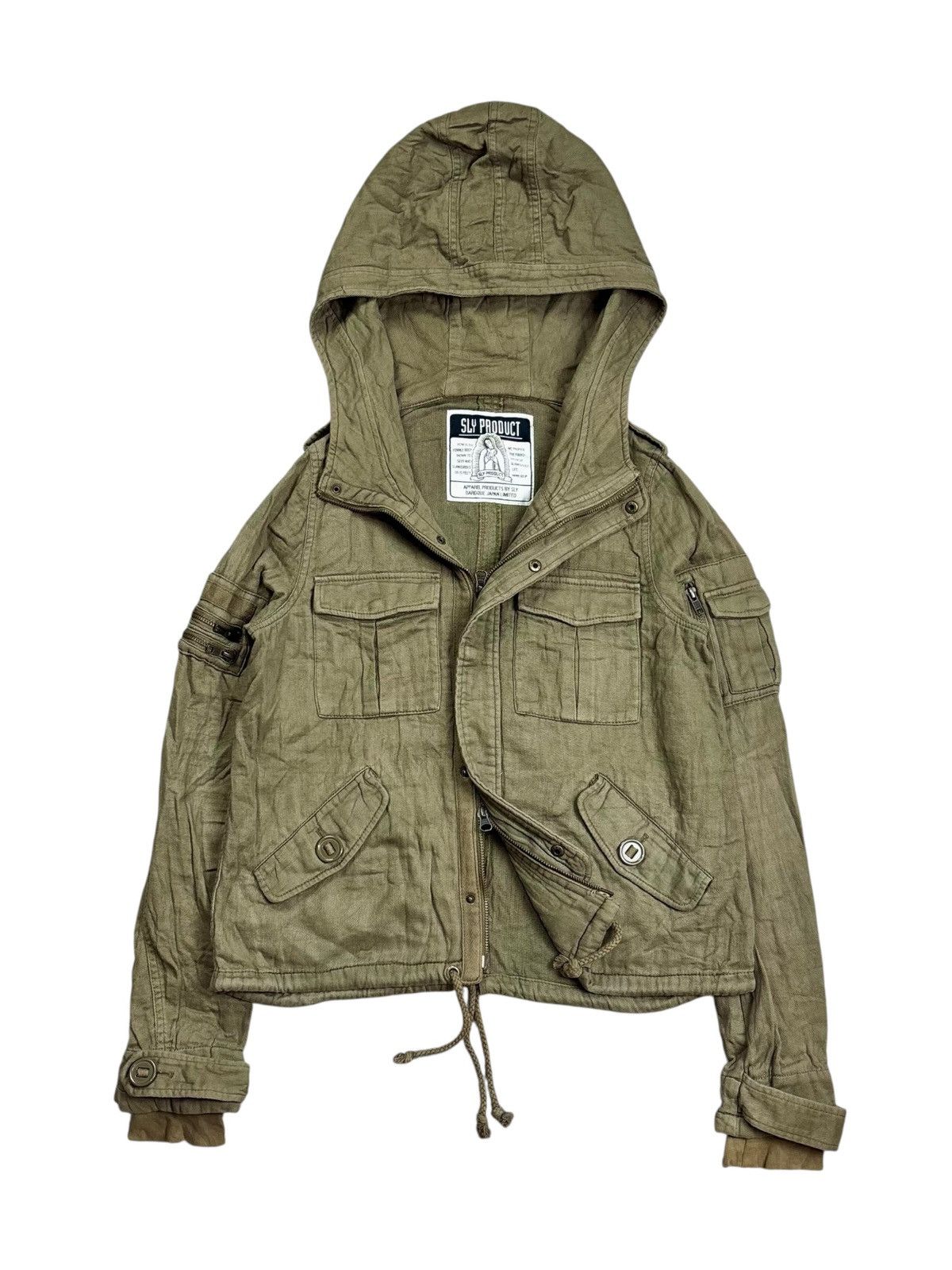 Le Grande Bleu (L.G.B.) 2000s SLY - Apocalypse Style Cargo Hooded Jacket Size US M / EU 48-50 / 2 - 1 Thumbnail