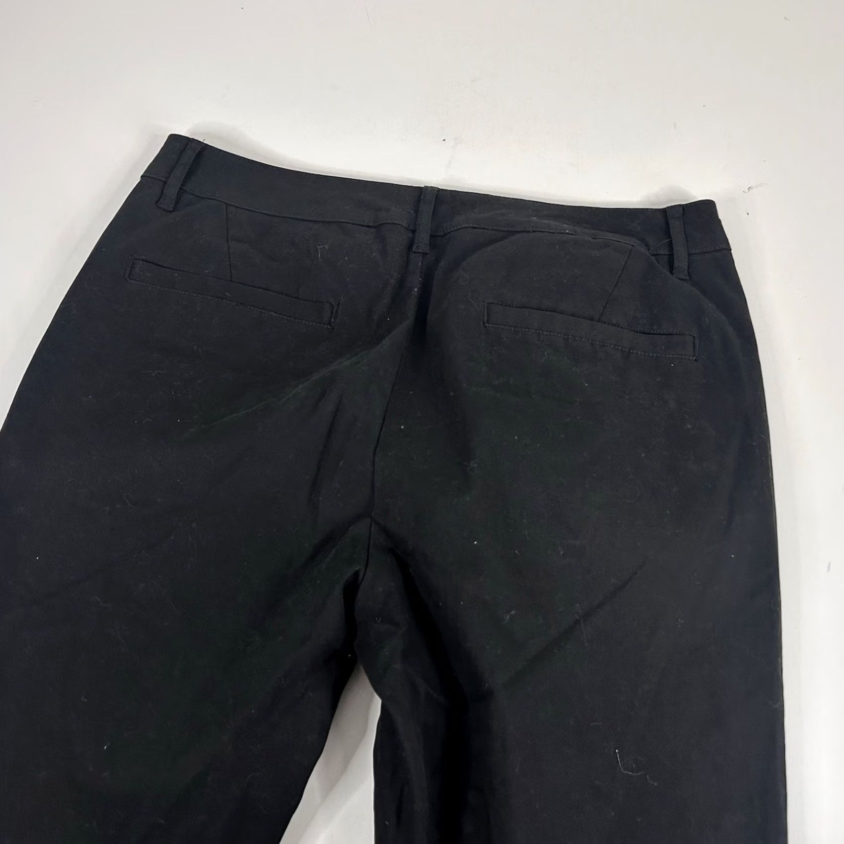 Asos ASOS Design 33 x 32 Khaki Chino Pants Black Flat Front Cotton Blend Casual Pants Mens Regular 33 Black Flat Front 32 Inseam Size US 33 - 5 Thumbnail