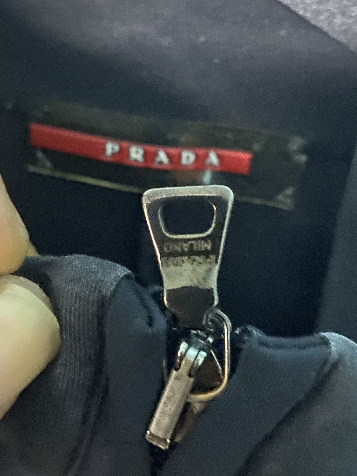 Prada Authentic Prada Half Zipper Pullover Shirt Size US L / EU 52-54 / 3 - 5 Thumbnail