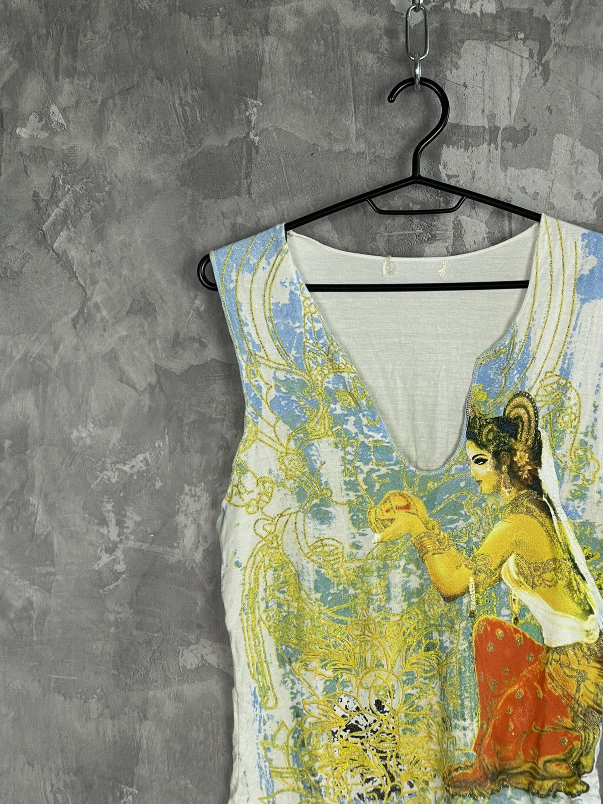 Hysteric Glamour × Vintage Y2K Indie Style Overprint Unique 00s Tank Top Size M / US 6-8 / IT 42-44 - 3 Thumbnail