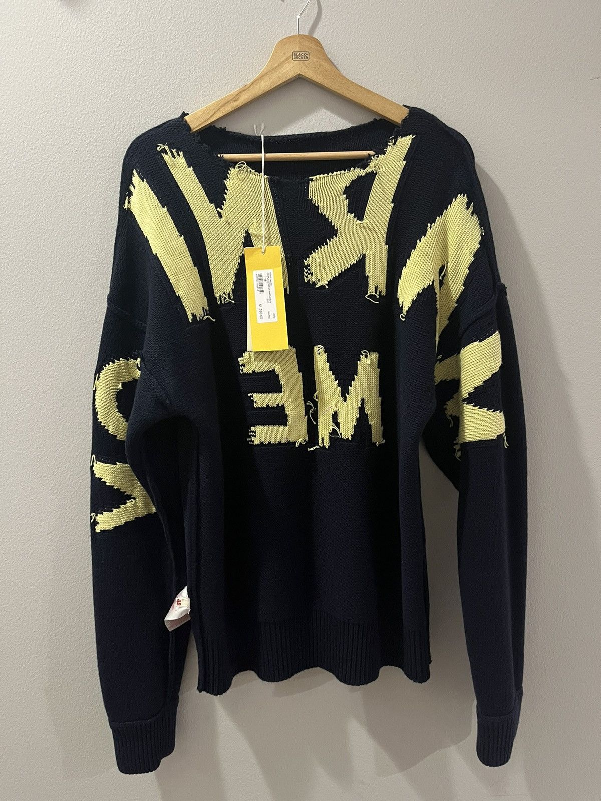 Marni ‘MARNI on ME’ NWT MARNI Reversible Knit Navy Blue Sweater Size US M / EU 48-50 / 2 - 3 Thumbnail