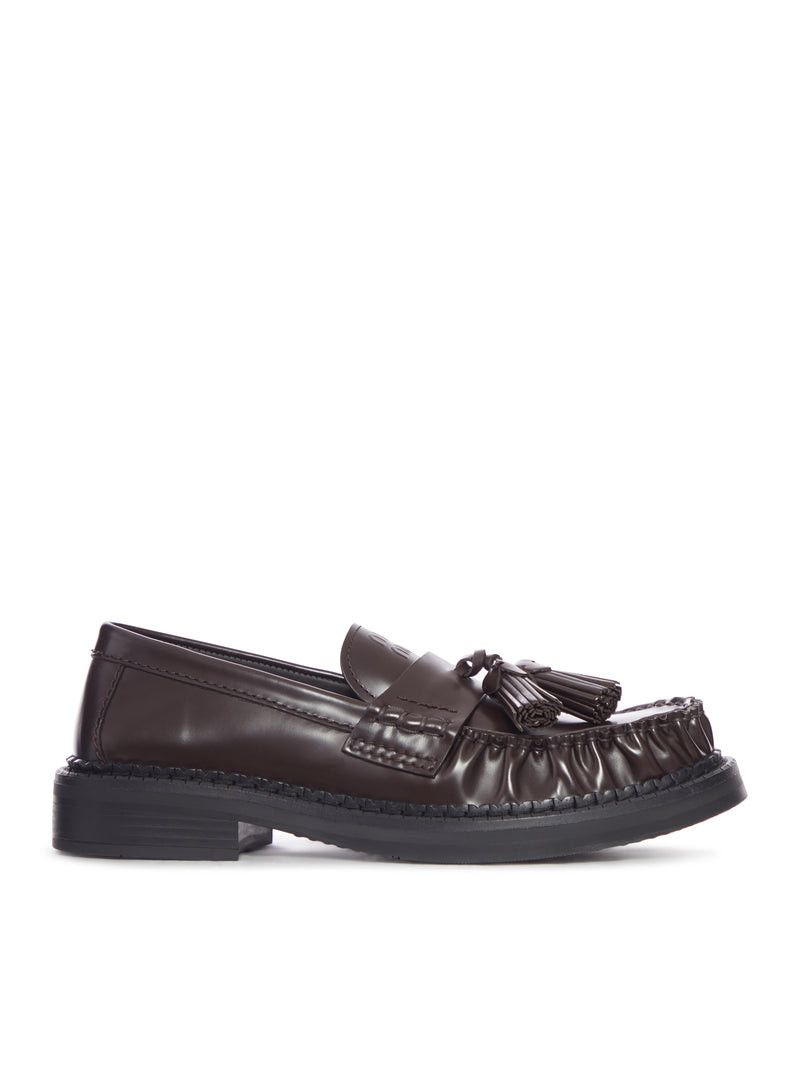 Miu Miu LEATHER LOAFERS Size US 10 / IT 40 - 1 Thumbnail