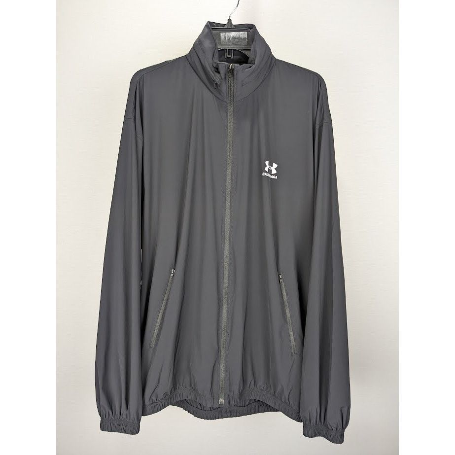 Balenciaga × Under Armour o1rshd1 Nylon Stretch Windbreaker in Black Size US S / EU 44-46 / 1 - 1 Thumbnail