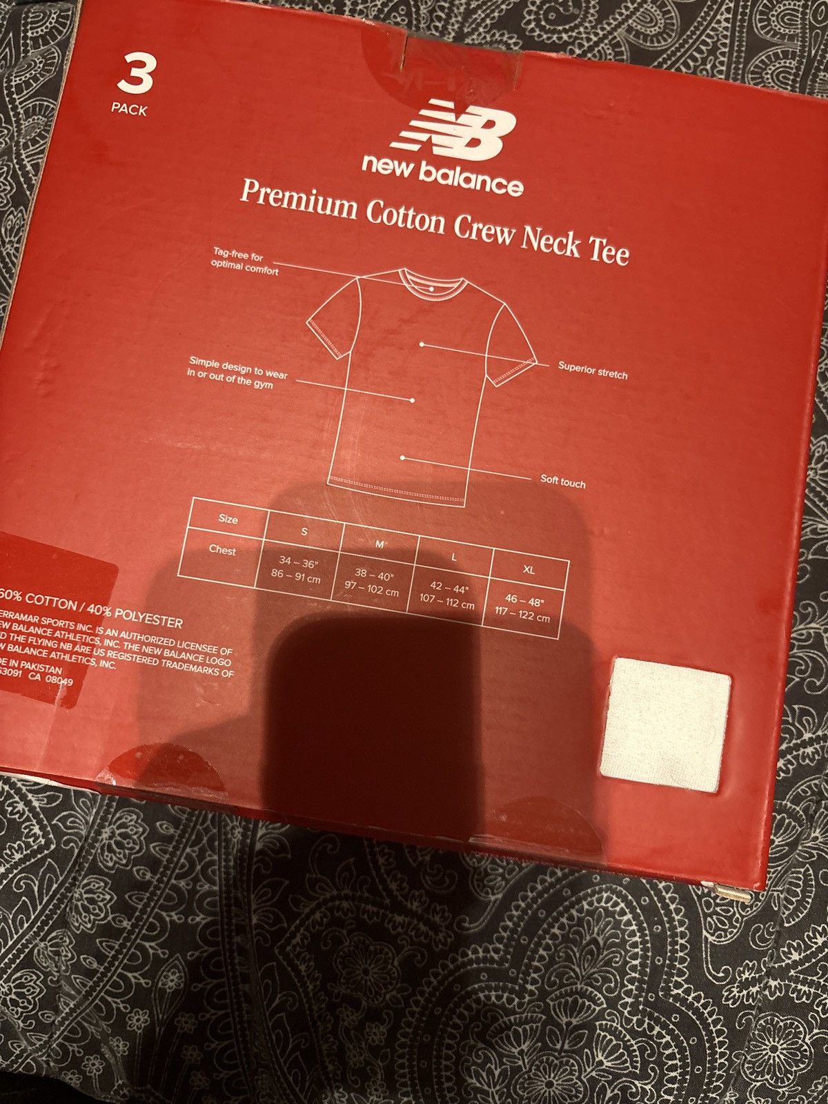 New Balance Premium Cotton crew neck Tee Size US XXL / EU 58 / 5 - 3 Thumbnail