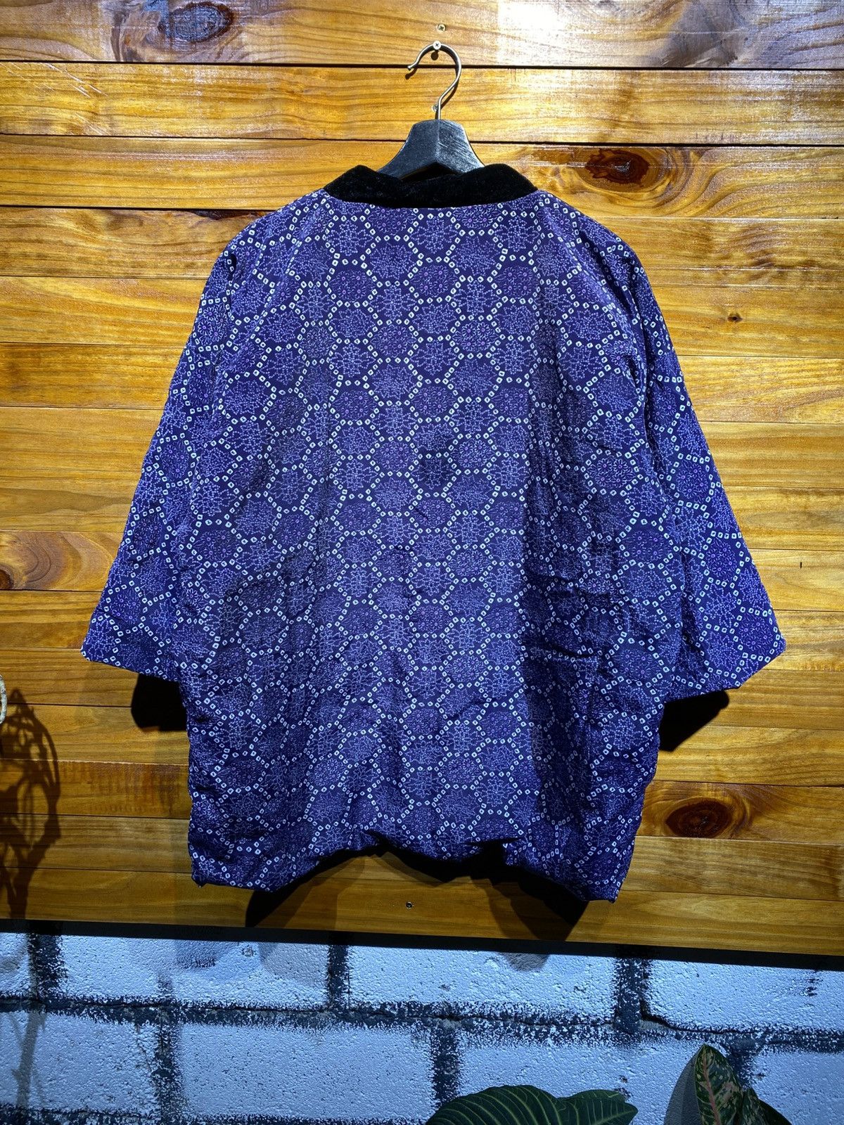 Japanese Brand Vintage Japanese Hanten Jacket – Purple Geometric Pattern Size US M / EU 48-50 / 2 - 9 Thumbnail