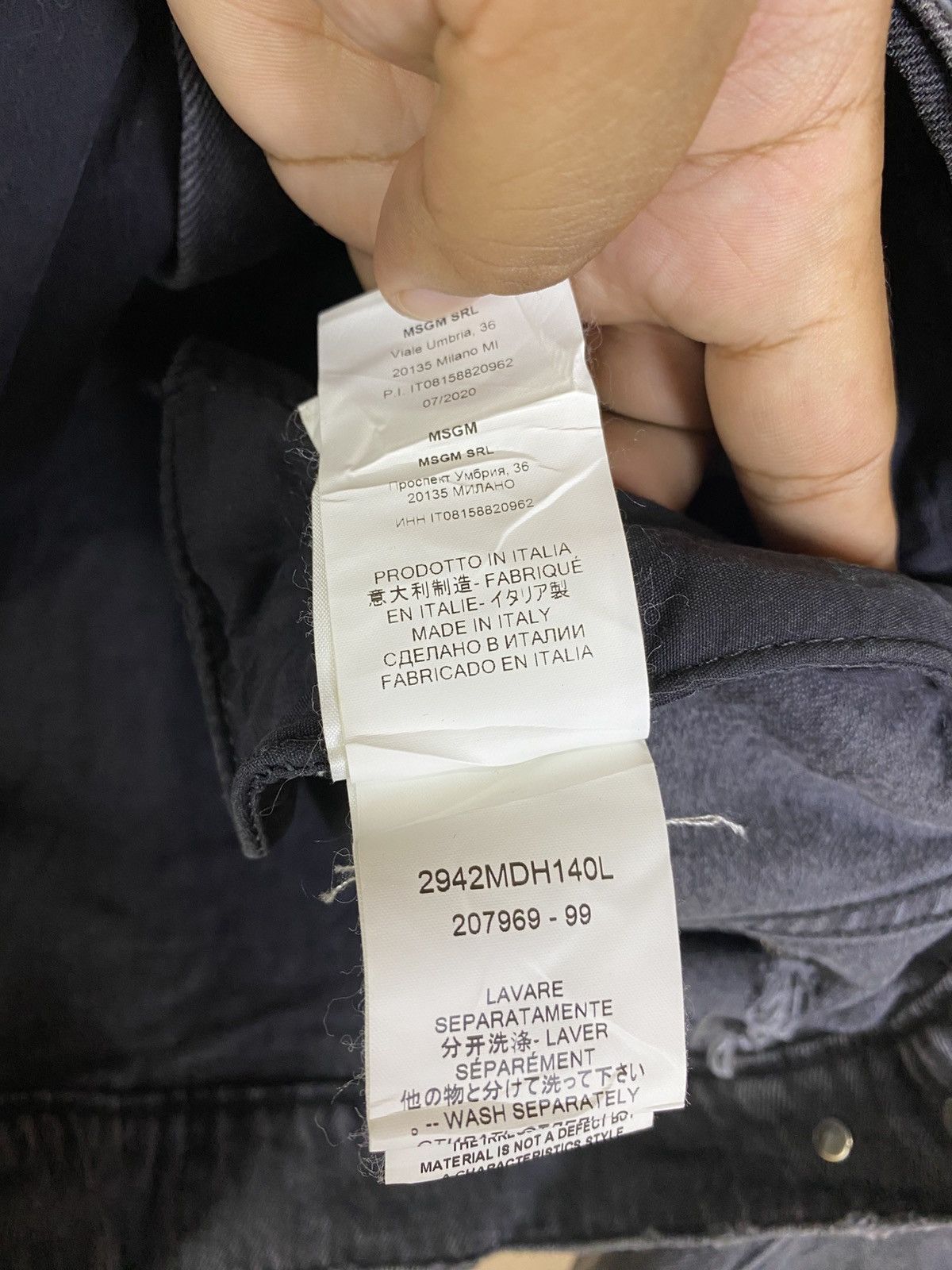 MSGM MSGM italy - Crushed/Destroyed Denim jacket Size M / US 6-8 / IT 42-44 - 12 Thumbnail