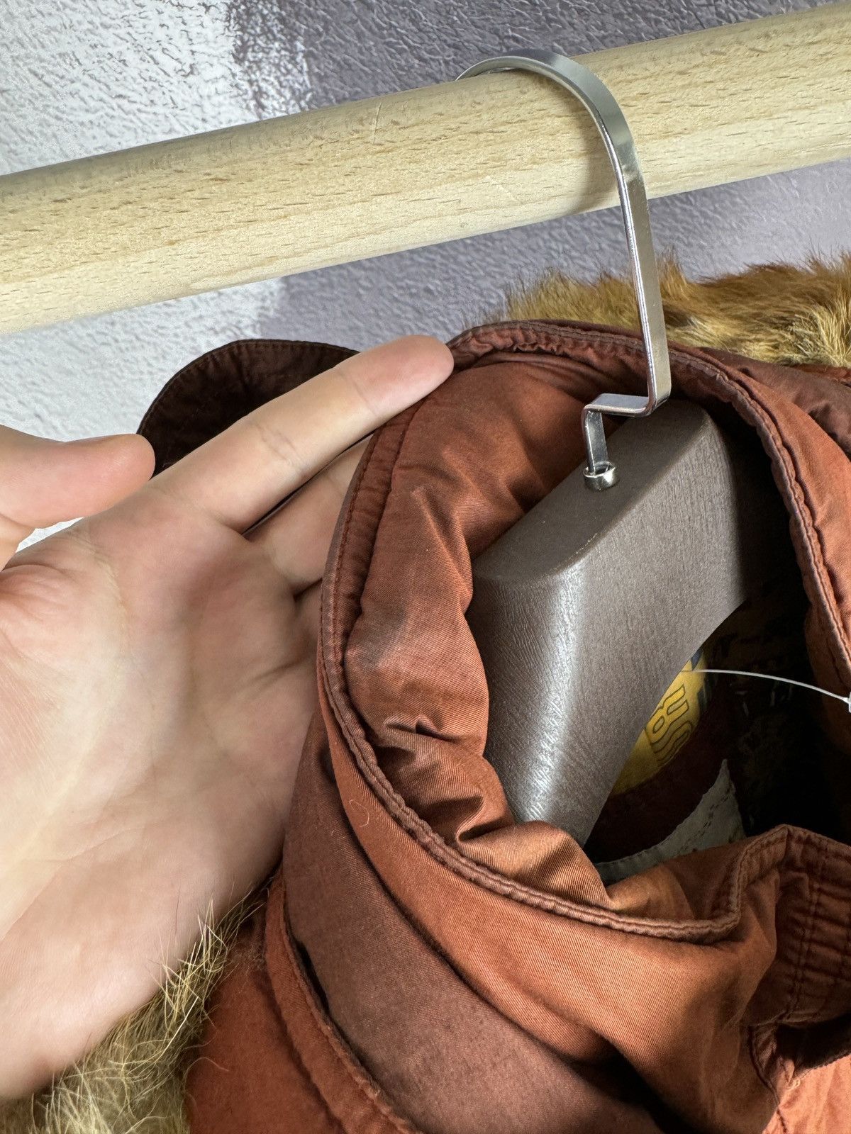 Camel Camel Collection vintage brick cotton leather winter jacket Size US L / EU 52-54 / 3 - 15 Thumbnail