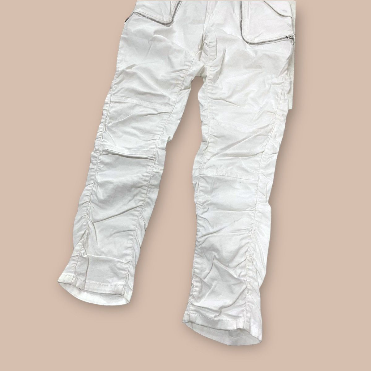 If Six Was Nine Atsuro Tayama White Cinched Pants Size US 38 / EU 54 - 8 Thumbnail