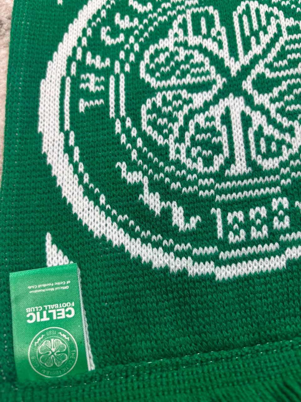 Vintage Official Celtic FC Knit Scarf – Green/White Bar Scarf Size ONE SIZE - 7 Thumbnail