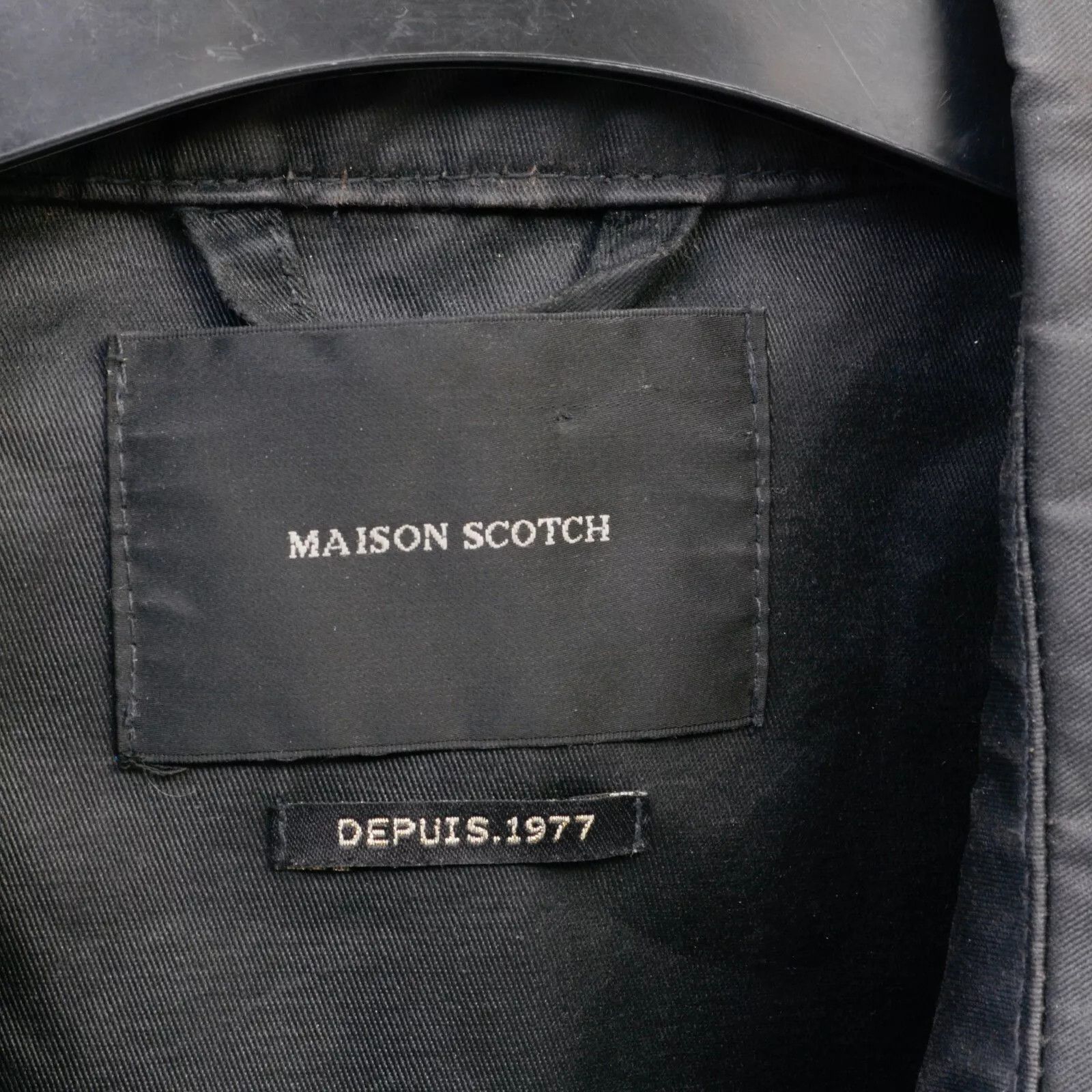Maison Scotch Women Size 3 Jacket L Cotton Trench Coat Raincoat Mac Cotton Size L / US 10 / IT 46 - 6 Thumbnail