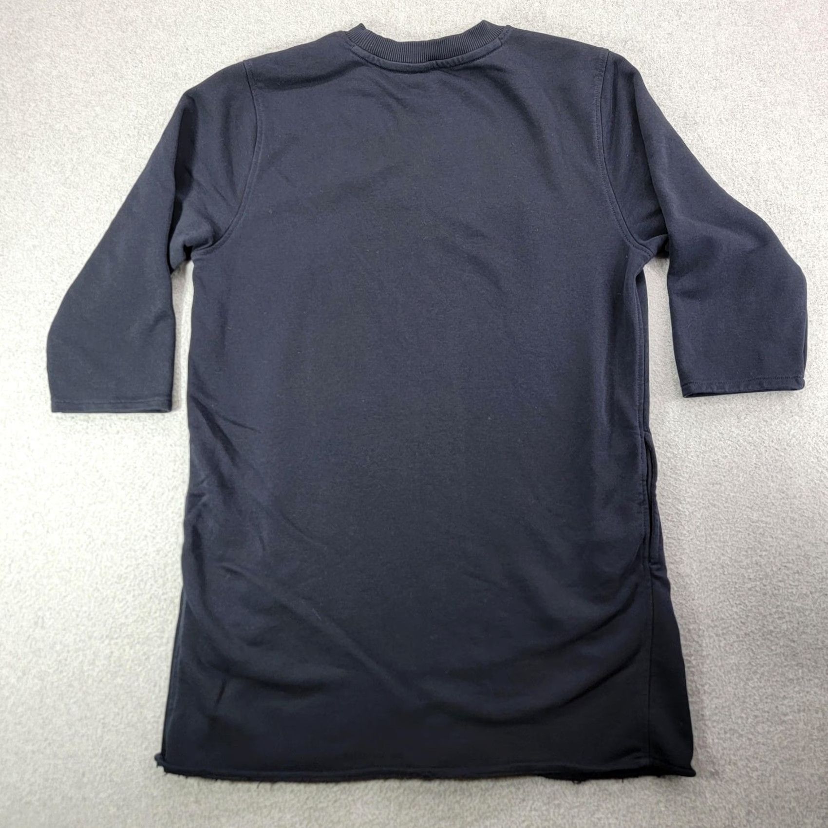 Tommy Hilfiger VINTAGE Tommy Hilfiger Sweater Dress Womens Large Blue Script Logo French Terry Pockets Size L / US 10 / IT 46 - 5 Thumbnail