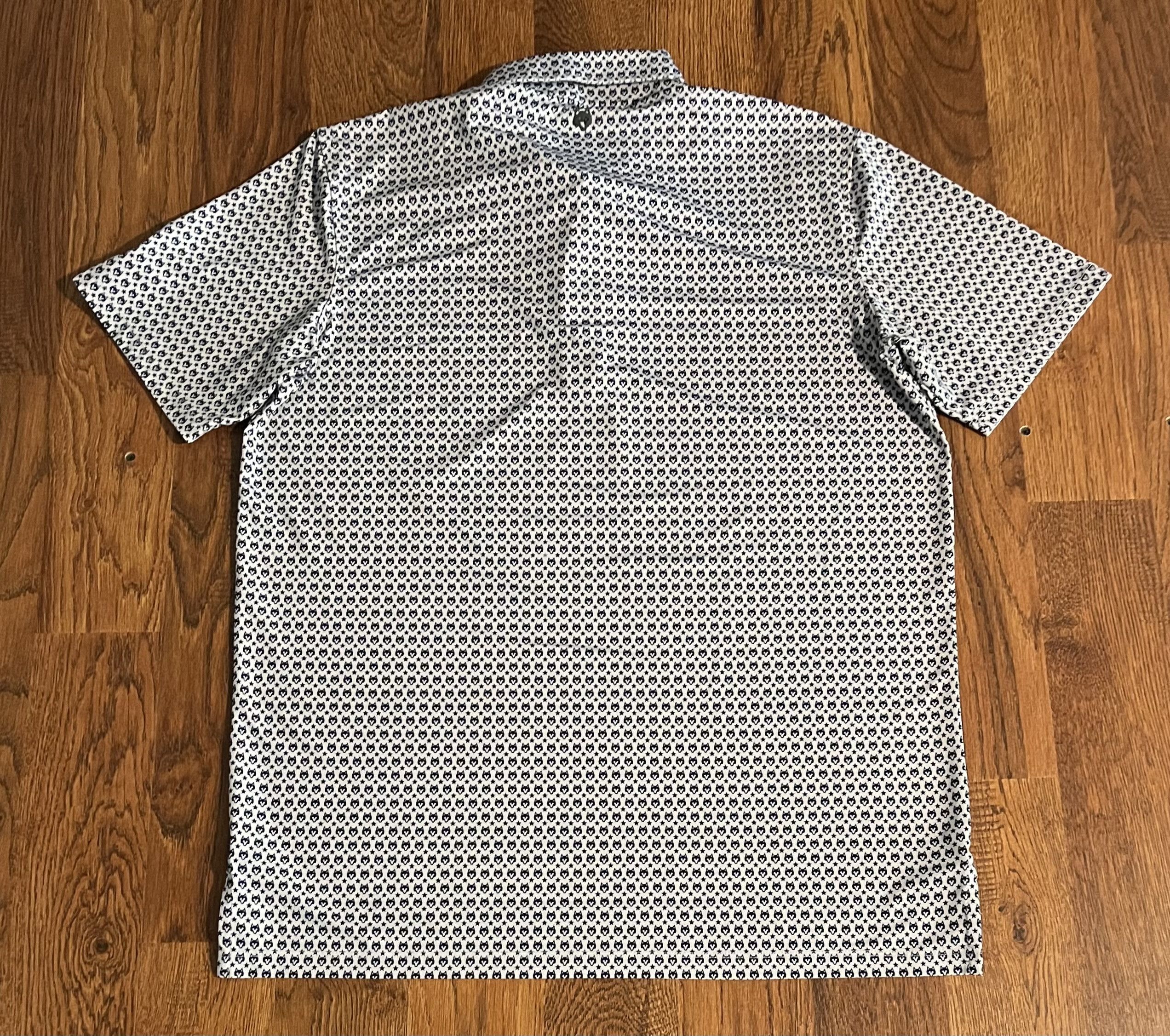 Other Greyson Wolf Star Print Golf Polo Shirt Short Sleeve Size US M / EU 48-50 / 2 - 2 Thumbnail