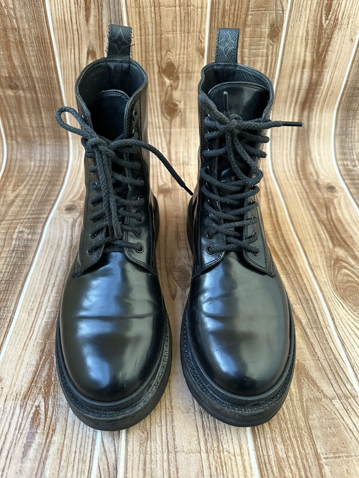 Fragment Design × Louis Vuitton Louis Vuitton X Fragment Black Ice Leather boots Size US 9 / EU 42 - 1 Thumbnail