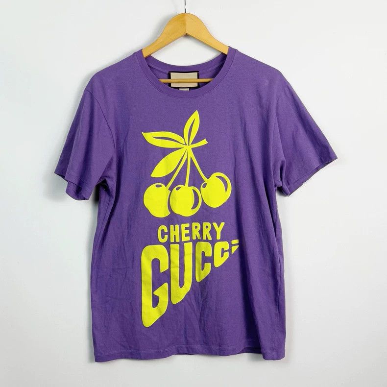 Gucci GucciPurple cherry logo short sleeves 2503-Nextarrow Size US XS / EU 42 / 0 - 1 Thumbnail