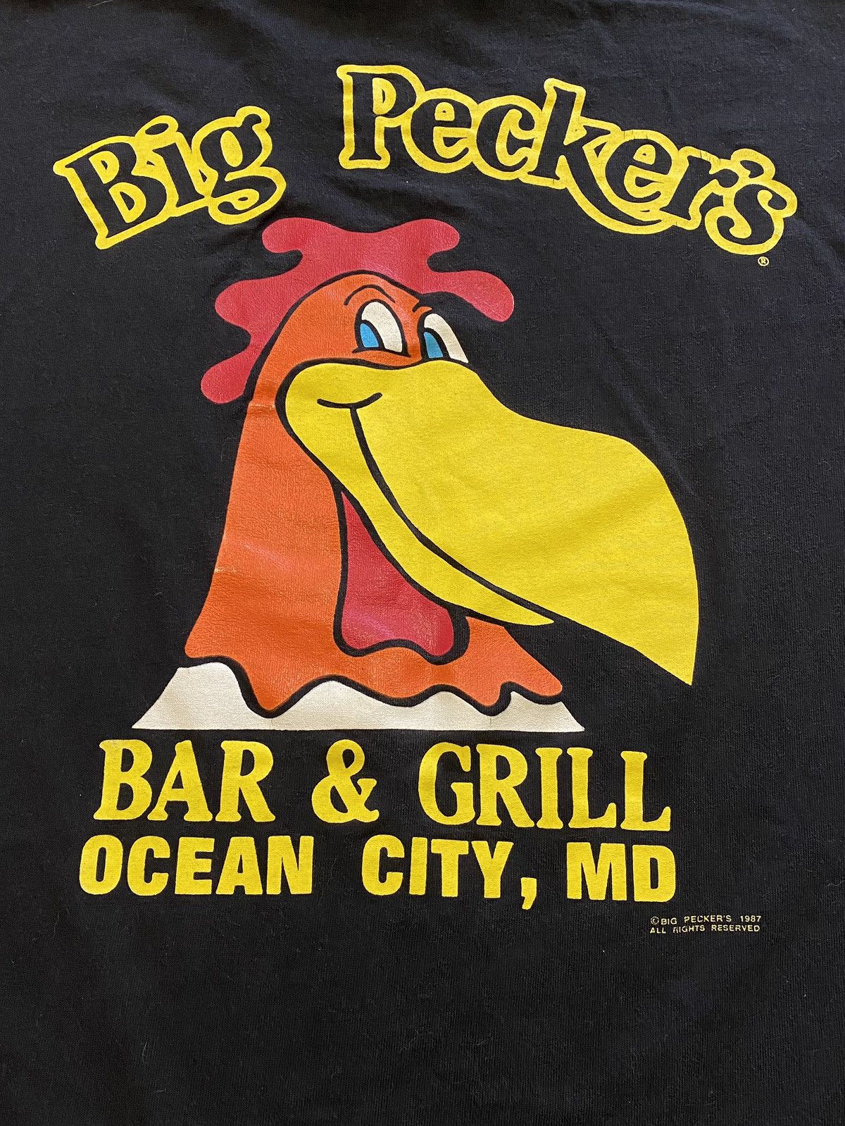 Vintage T Shirt Vintage 1987 Big Pecker’s Bar Grill Ocean City, Md Size US M / EU 48-50 / 2 - 4 Thumbnail