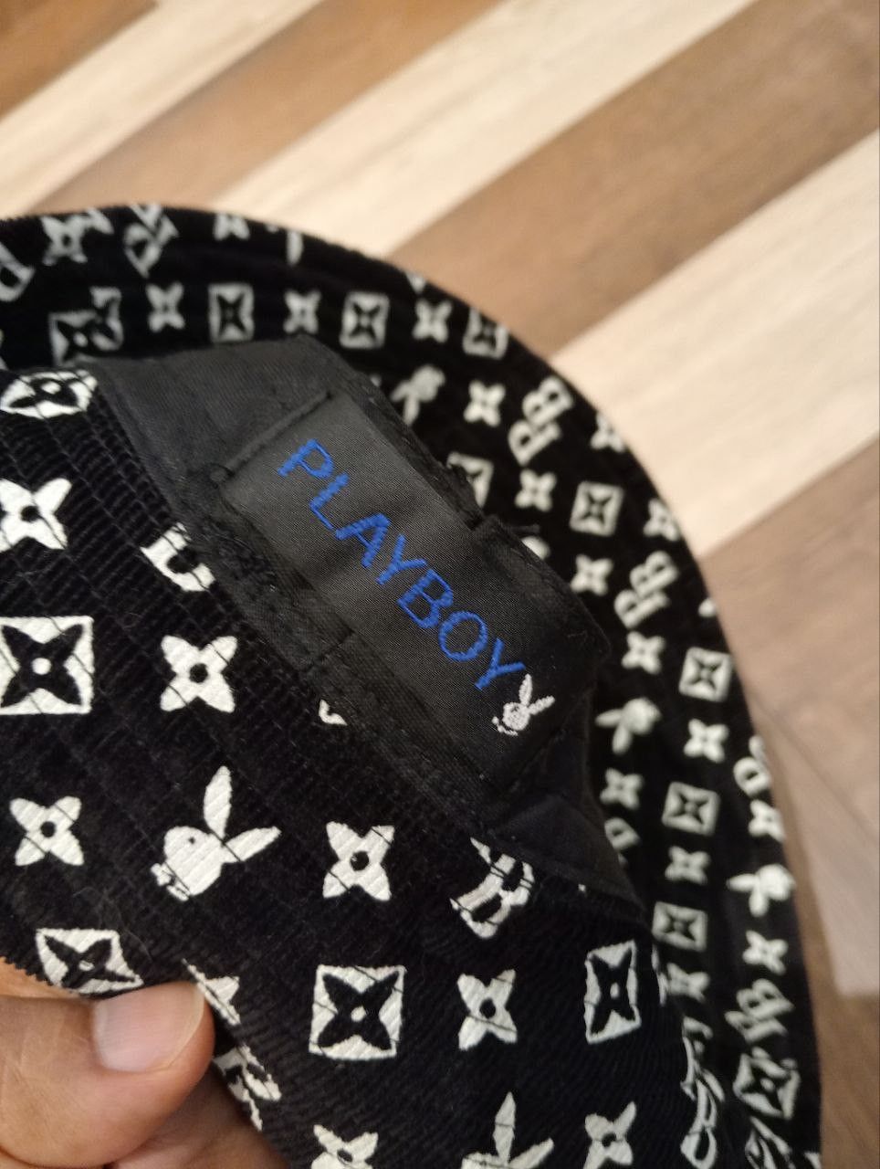 Playboy PLAYBOY MONOGRAM CORDUROY BUCKET HAT Size ONE SIZE - 5 Thumbnail