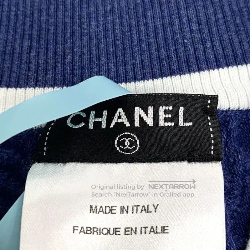 Chanel Chanel Deep Blue Cotton Women's Shorts . Size 22" - 4 Thumbnail