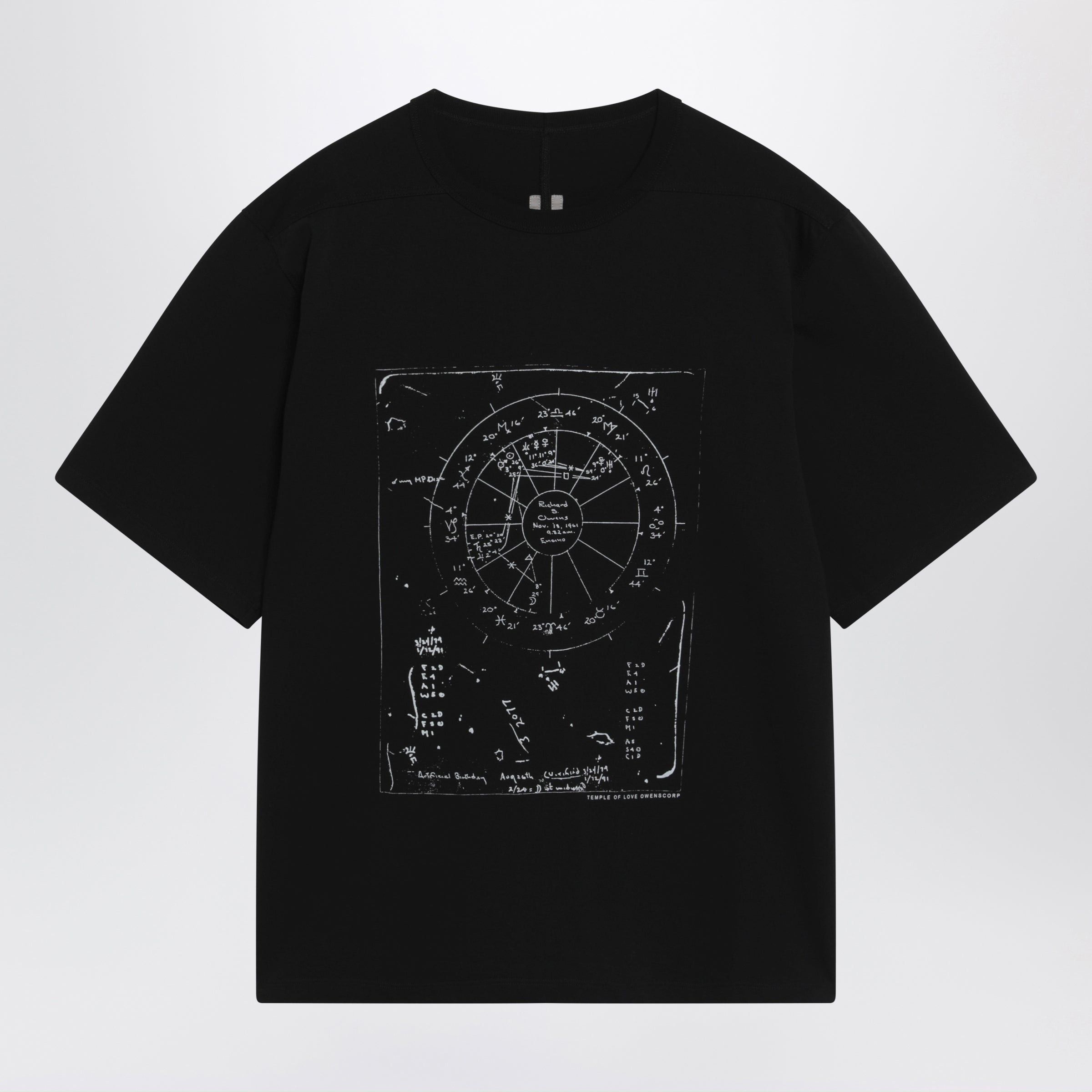 Rick Owens Rick Owens Brad Temple T-Shirt In Cotton Jersey Black/Milk Size US S / EU 44-46 / 1 - 1 Thumbnail