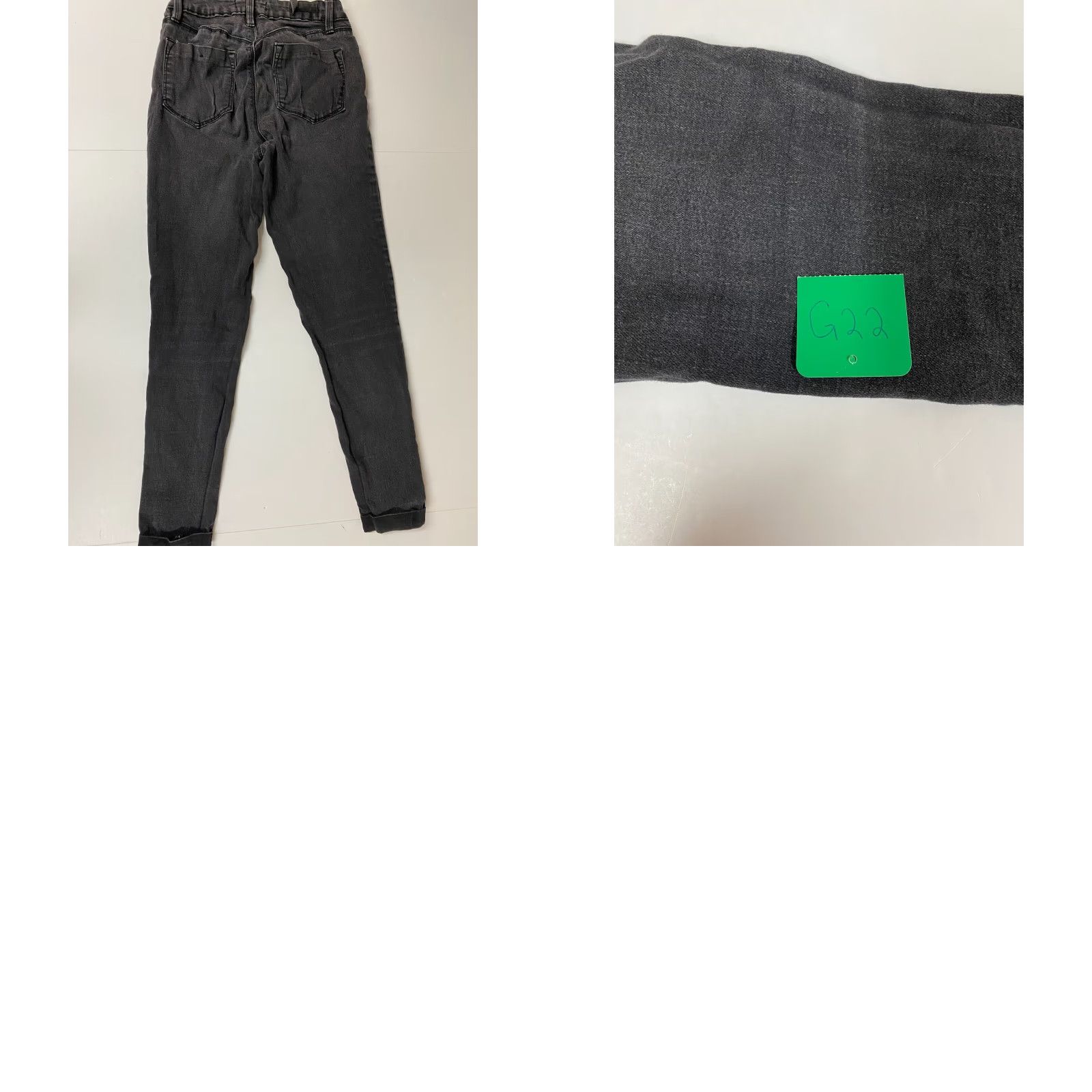 Vintage YMI Womens Jeans 3 Black Ankle High Rise Regular Rise Mid 8.5-10.5 Inseam 26 in Denim Cotton Blend Zipper Pockets Stretch Size 26" / US 2 / IT 38 - 8 Thumbnail