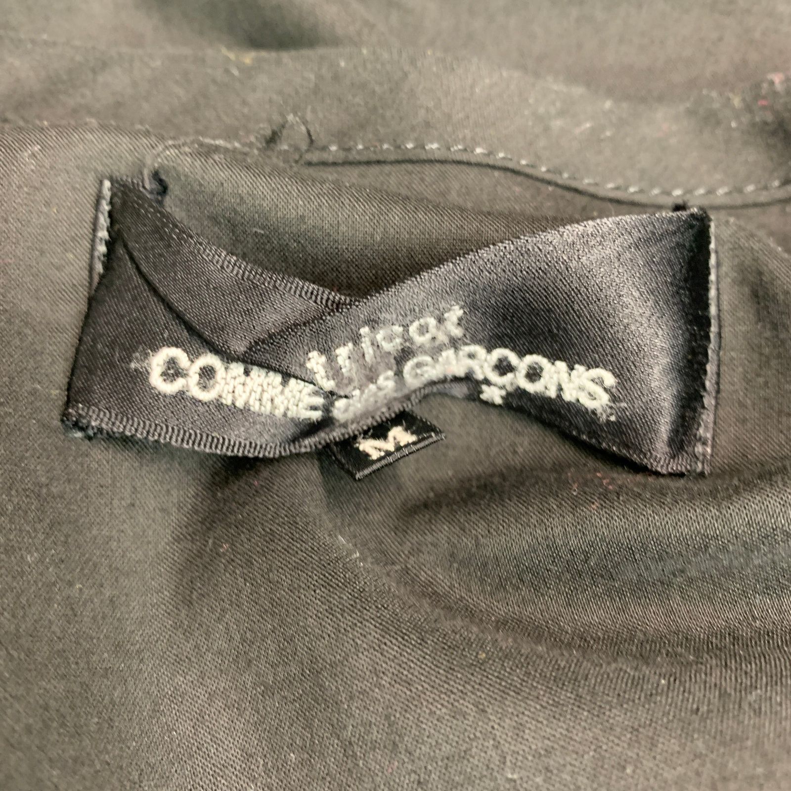 Comme des Garcons COMME des GARCONS Size S Black Cotton Collarless Blouse Size S / US 4 / IT 40 - 8 Thumbnail