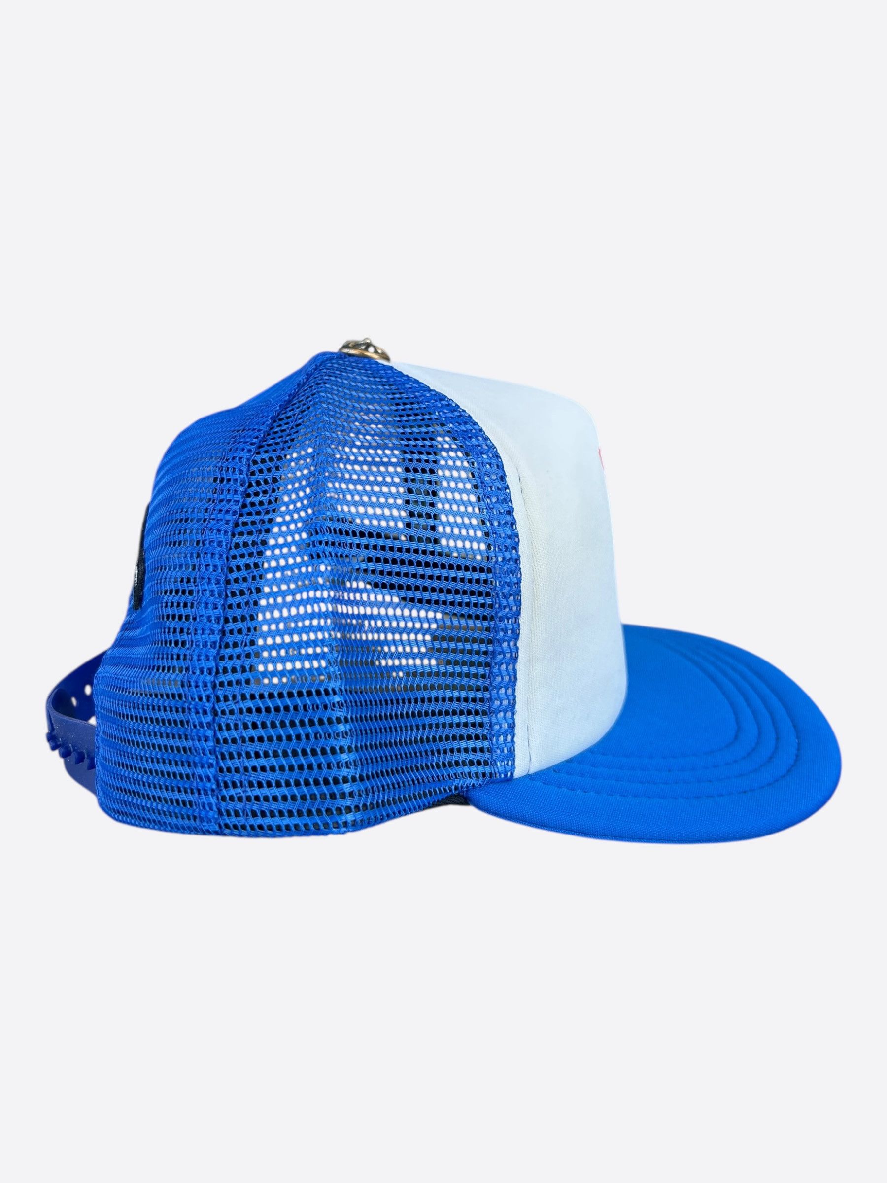Chrome Hearts Chrome Hearts Blue, White & Red Eyechart Trucker Hat Size ONE SIZE - 2 Thumbnail