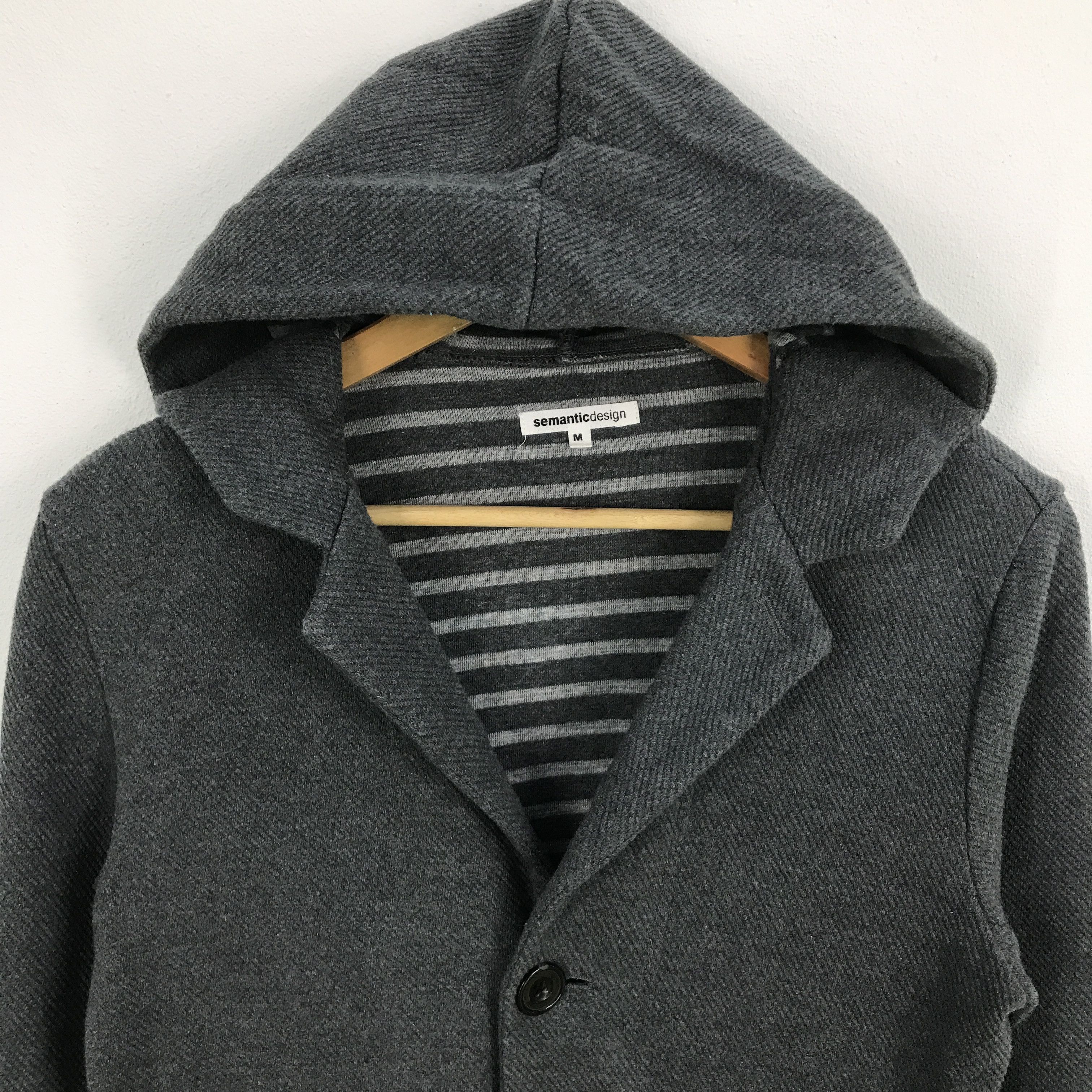 Japanese Brand × semanticdesign Japan design blazer hoodie semantic design button jacket Size US M / EU 48-50 / 2 - 3 Thumbnail