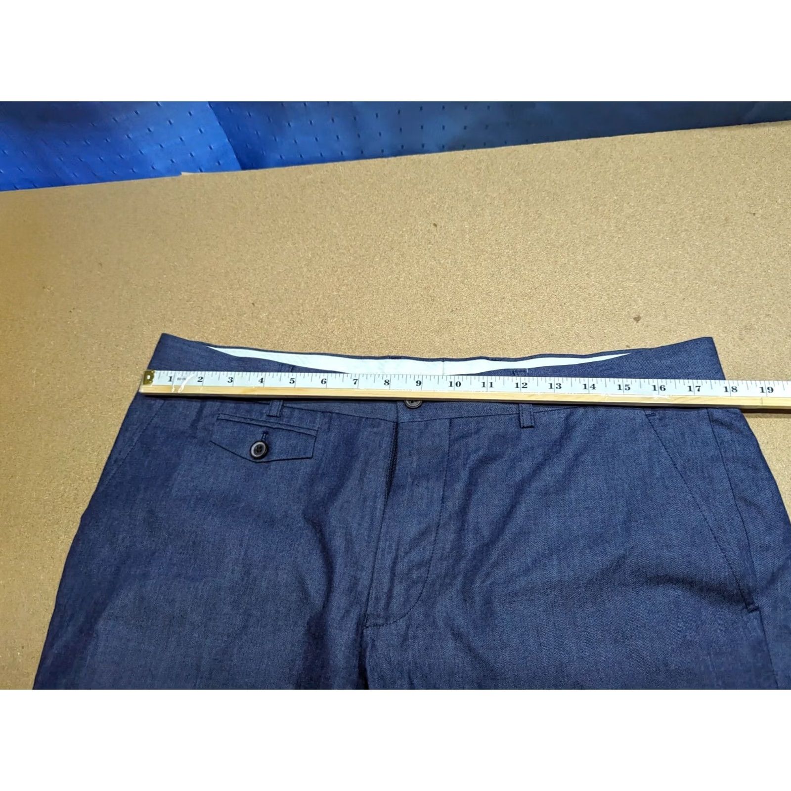 Vintage Moods of Norway Chino Shorts Mens Navy Blue 35 Regular Pockets Casual Yacht Golf W36 Size US 35 - 5 Thumbnail