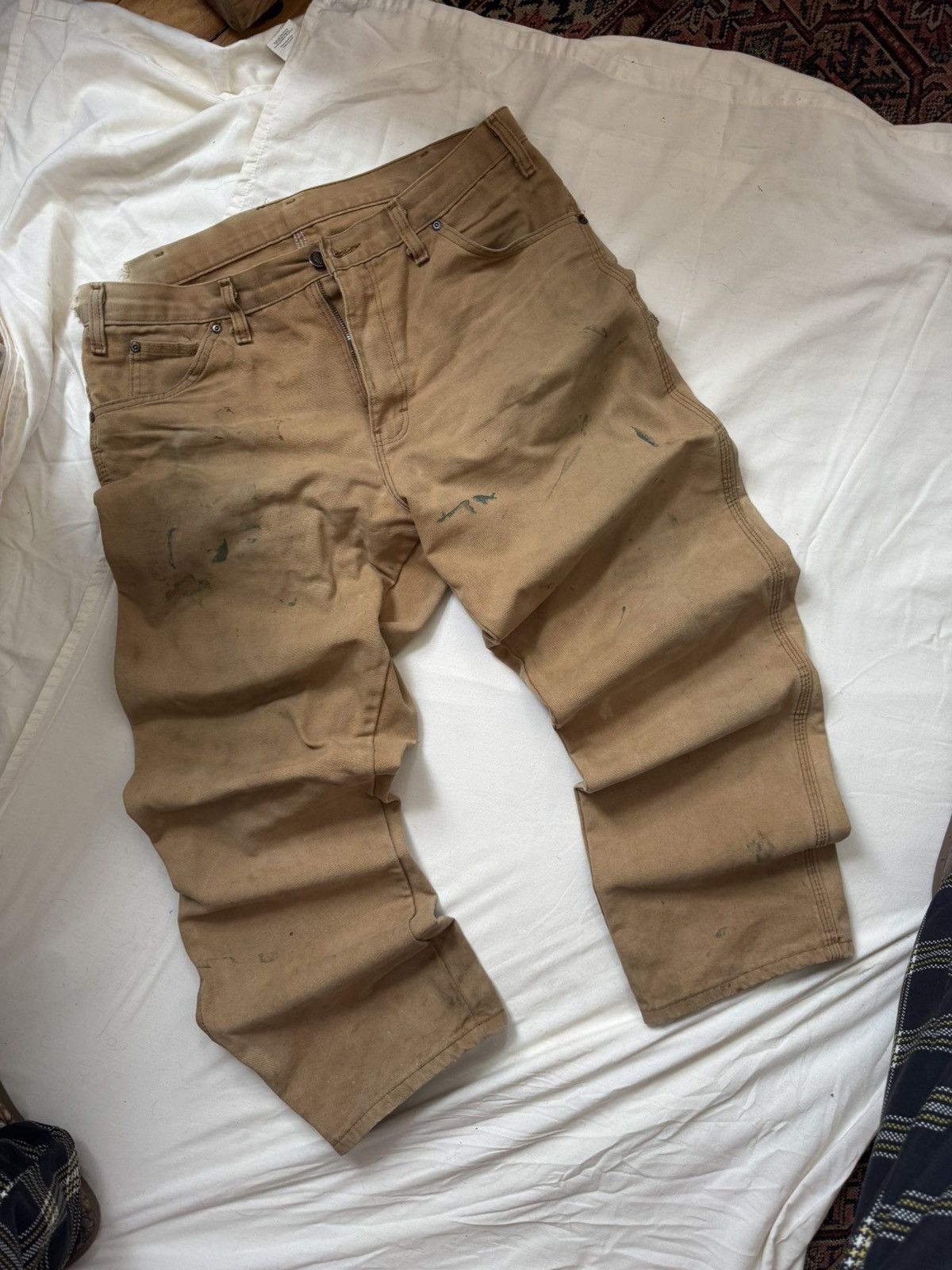 Dickies × Vintage Vintage Distressed Dickies Carpenter Pants Size US 33 - 2 Thumbnail