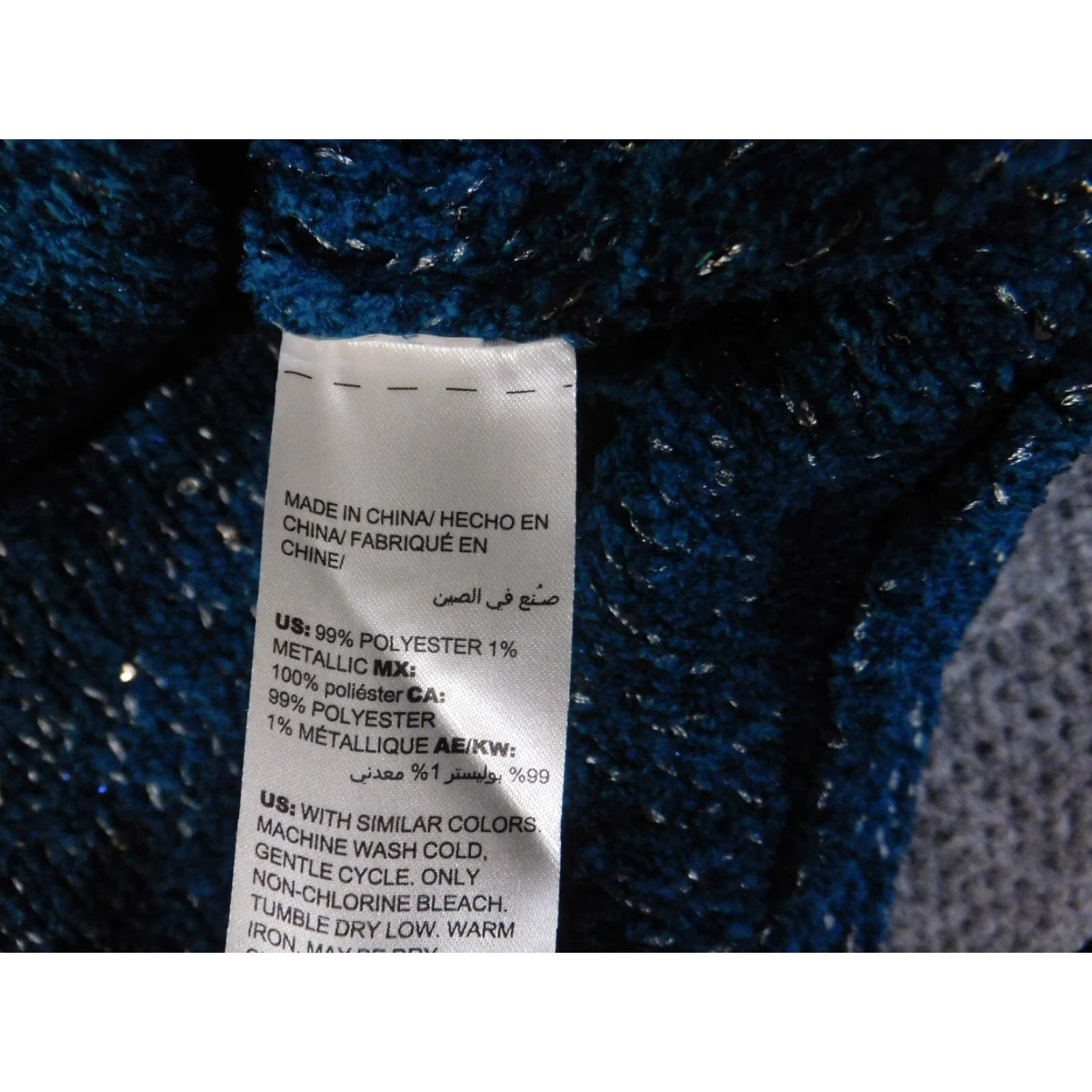Vintage Chicos Sweater Shirt Womens 3 Teal Green Knit Pullover V-Neck Stretch Long Sleeve Regular Size 3 Green Modern Knit Style Chunky-Knit Vintage No Size XS / US 0-2 / IT 36-38 - 7 Thumbnail