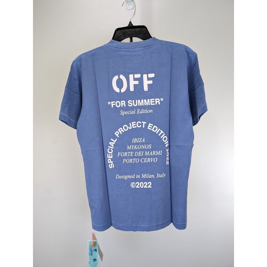 Off-White o1rshd1 SMR-Ibiza T-Shirt in Blue White Size US S / EU 44-46 / 1 - 16 Thumbnail