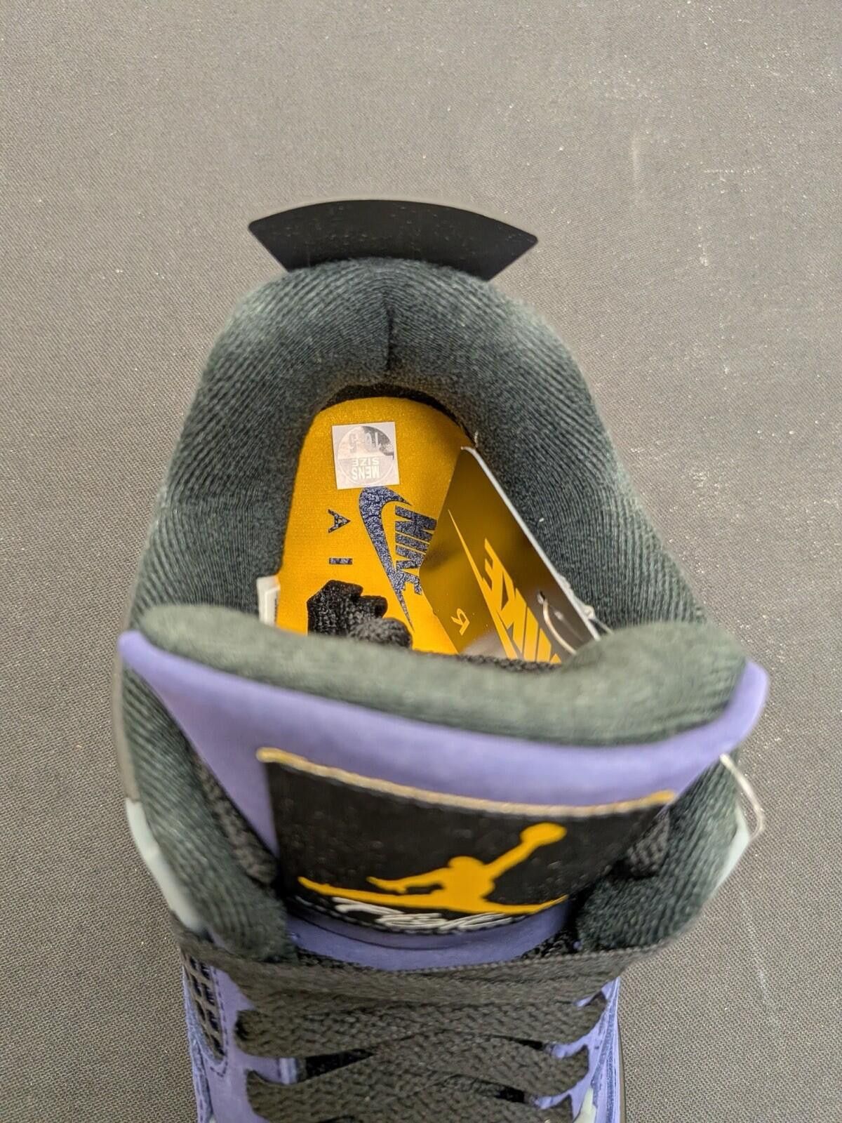 Jordan Brand Nike Air Jordan 4 Lakers Imperial Purple Violet FV5029-500 Size US 10.5 / EU 43-44 - 4 Thumbnail