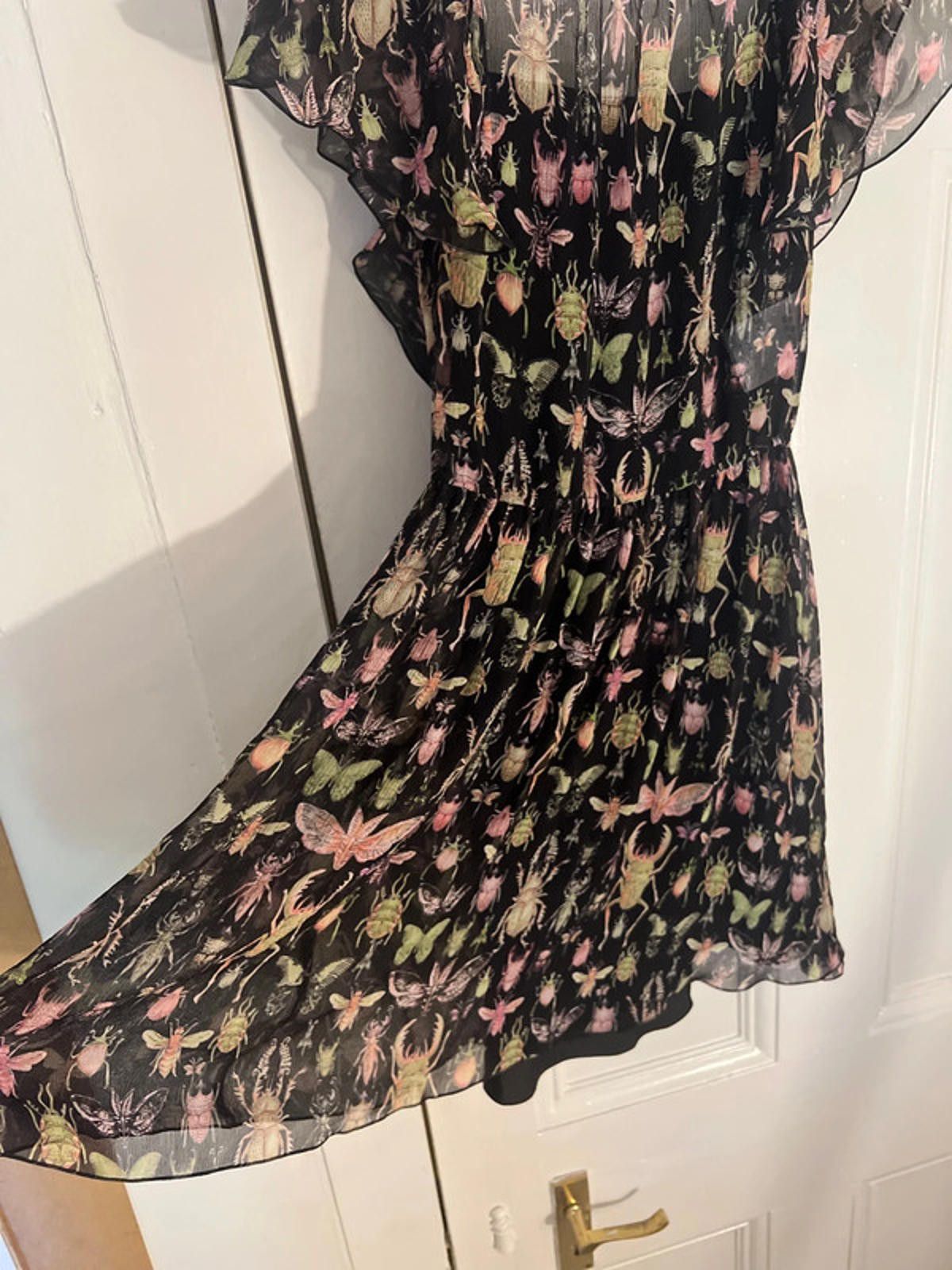 Valentino Valentino black bug butterfly print dress uk 6, US 4 Size XS / US 0-2 / IT 36-38 - 3 Thumbnail