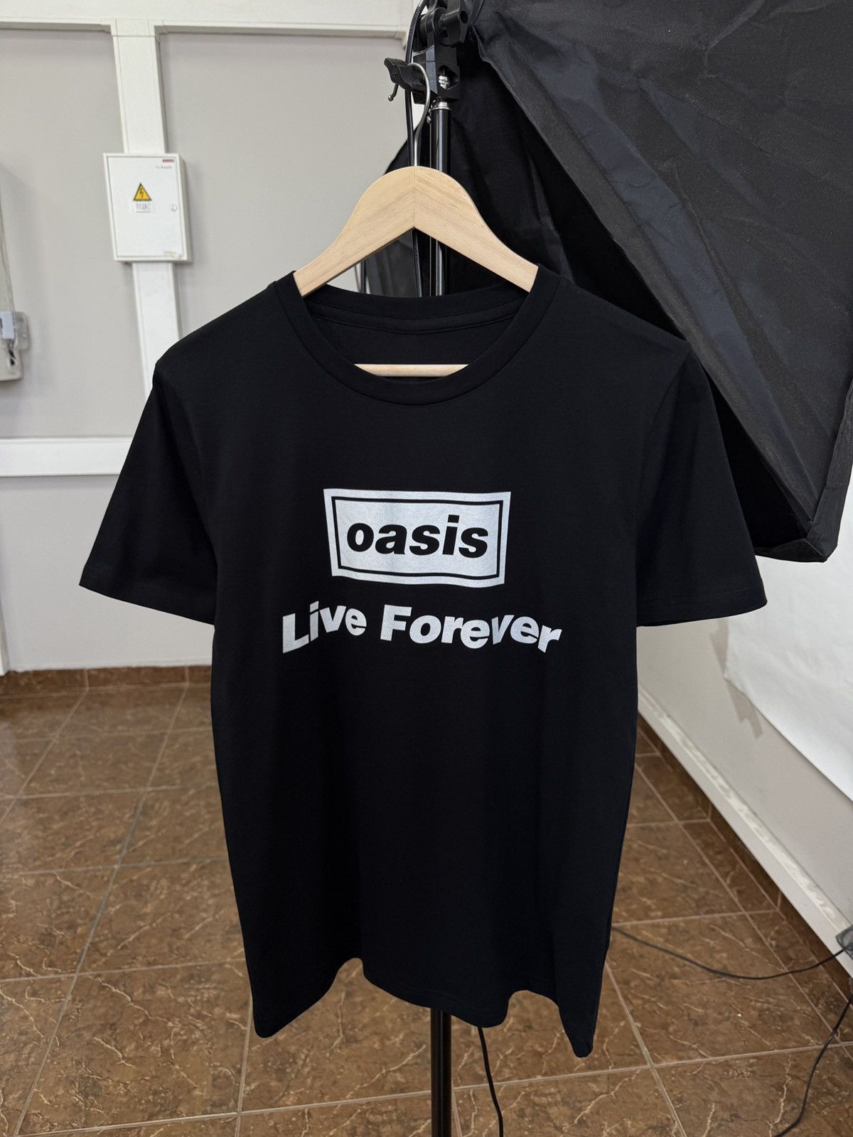 Band Tees Vintage y2k Oasis Liam Gallagher Photo Print T-Shirt XL