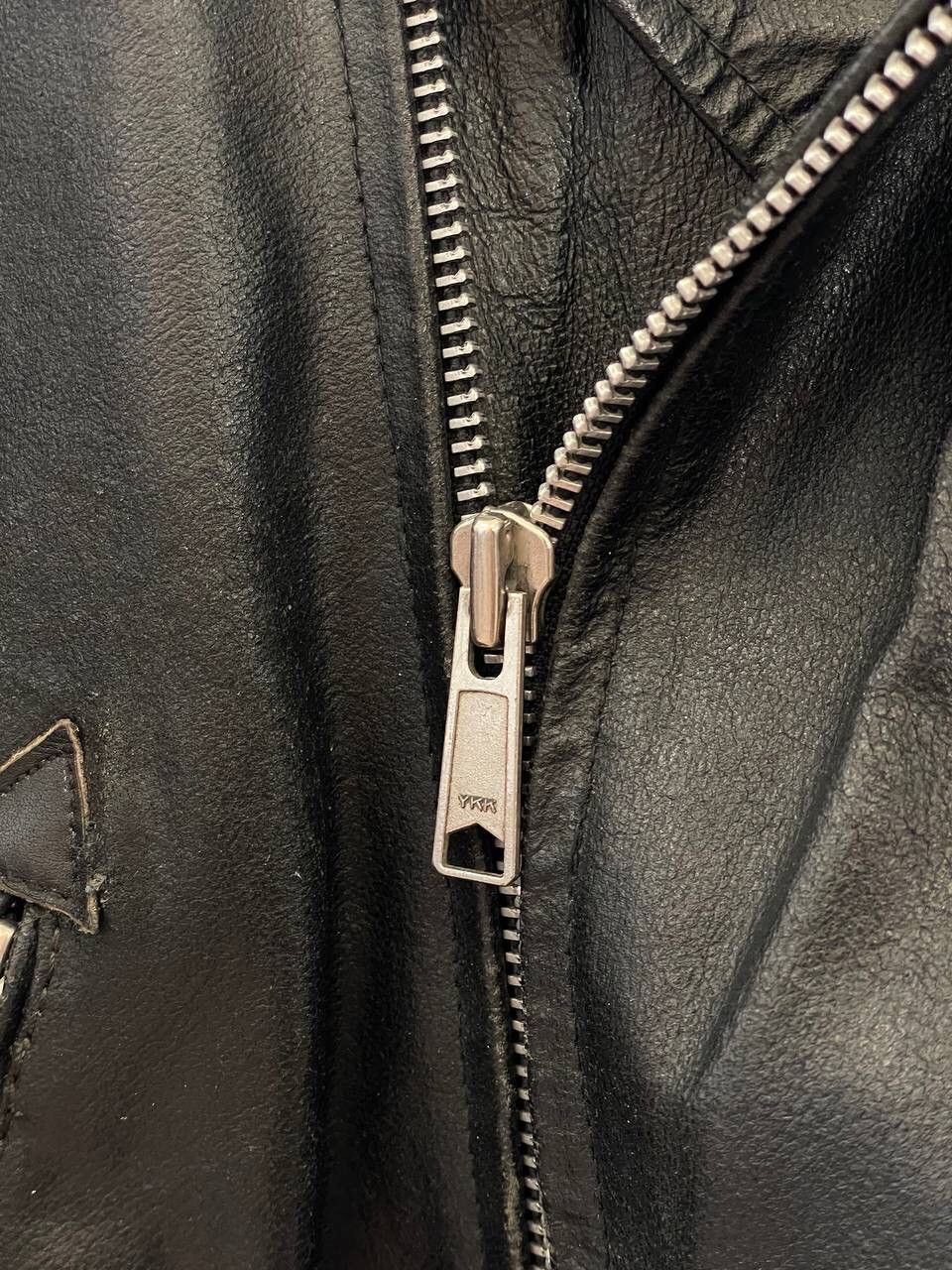 vintage heavy italian leather Y2k motorcycle jacket